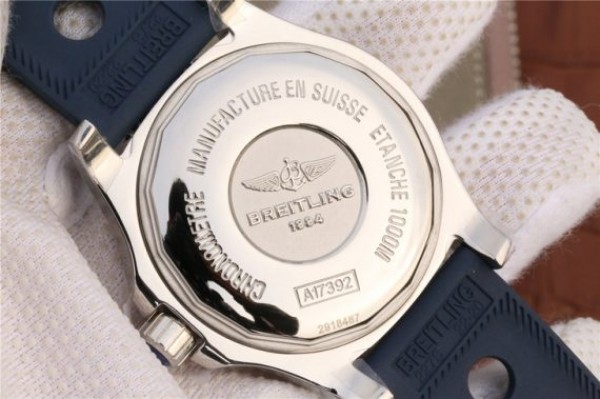 Replica Breitling SuperOcean  II 44mm GF Blue Dial Blue Rubber Strap A2824 - Top club