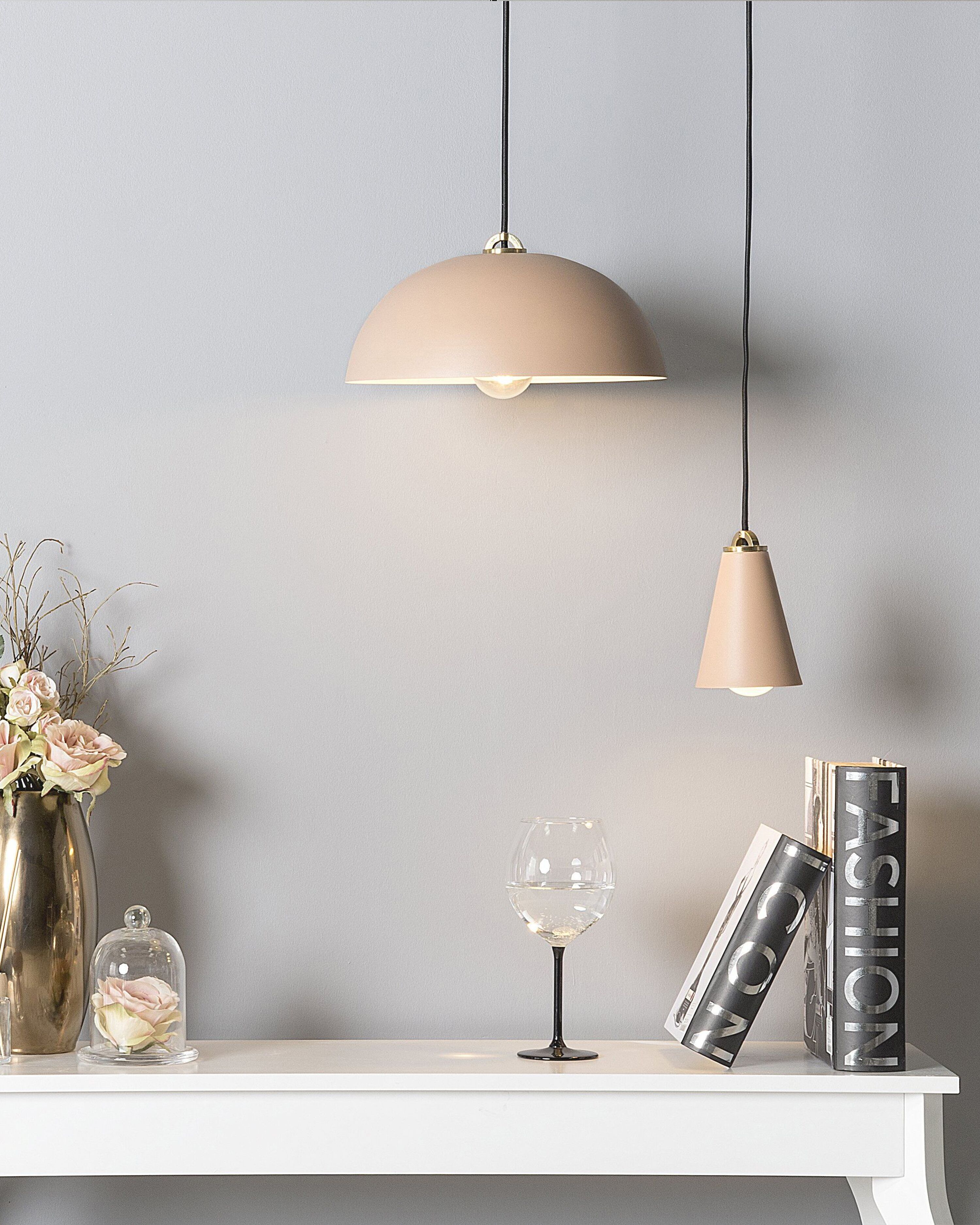 Pendant Lamp CARES Metal Pink