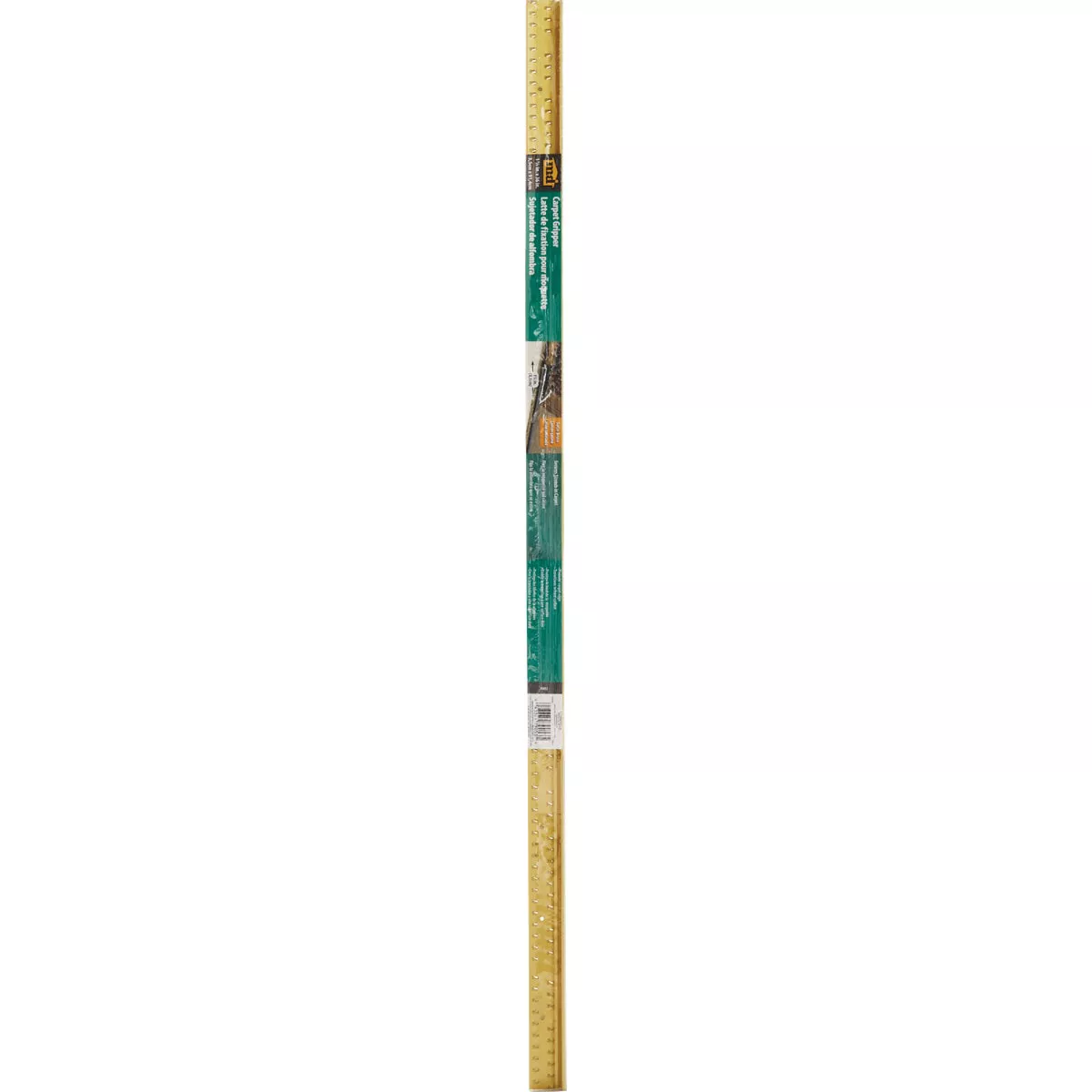 M-D Building Products Satin Brass 1-3/8 In. x 3 Ft. Aluminum Carpet Gripper