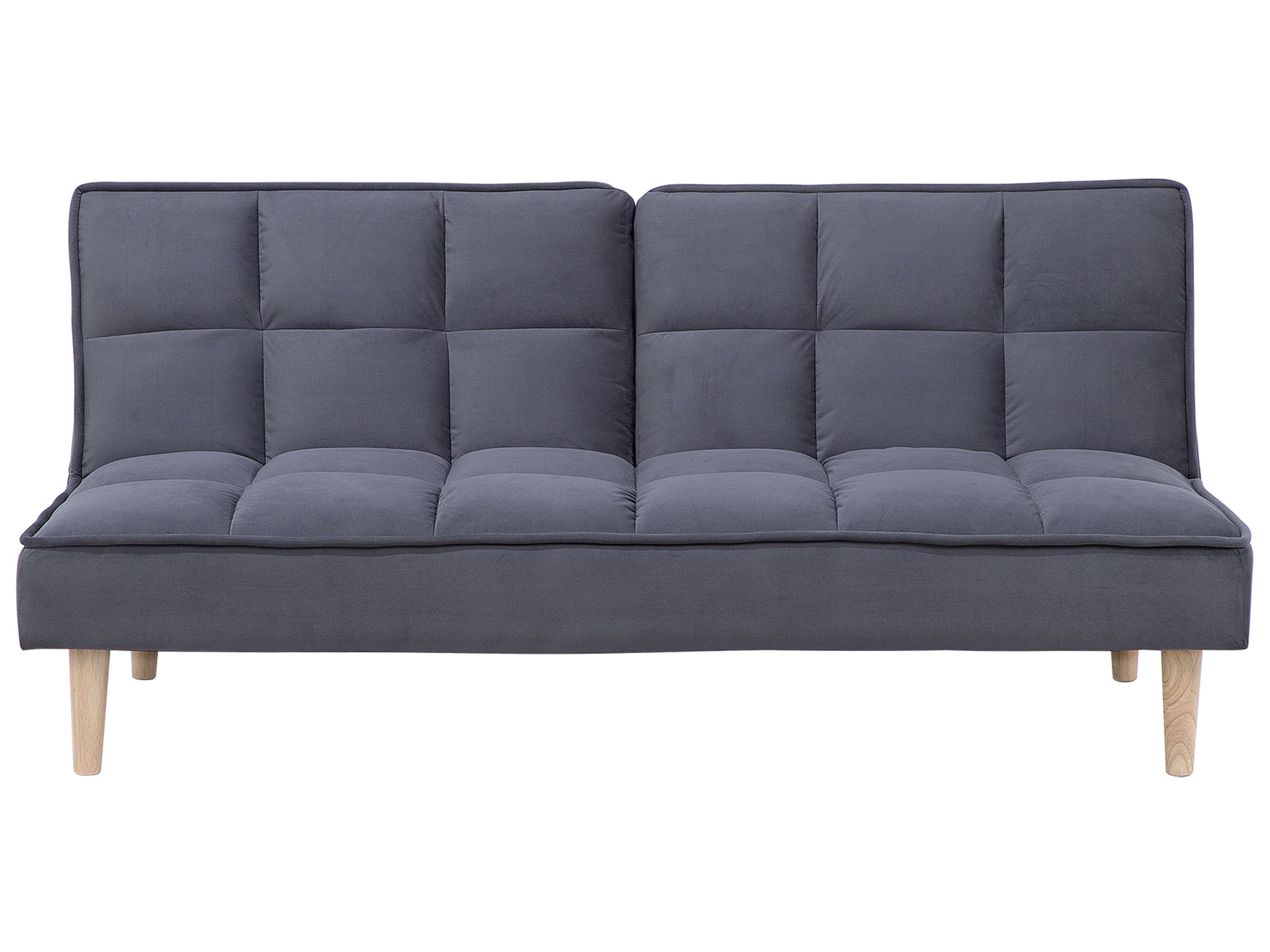 Sofa Bed 3 Seater SILJAN Fabric Dark Grey