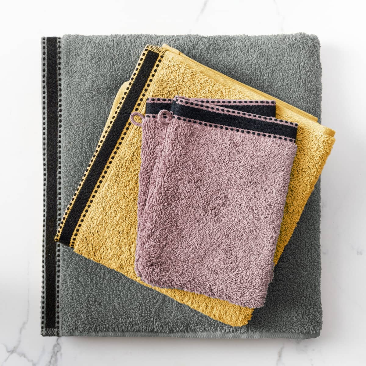 Shower towel "Joia", cotton Slate grey, 70x130 cm, 550 g/m&sup2;