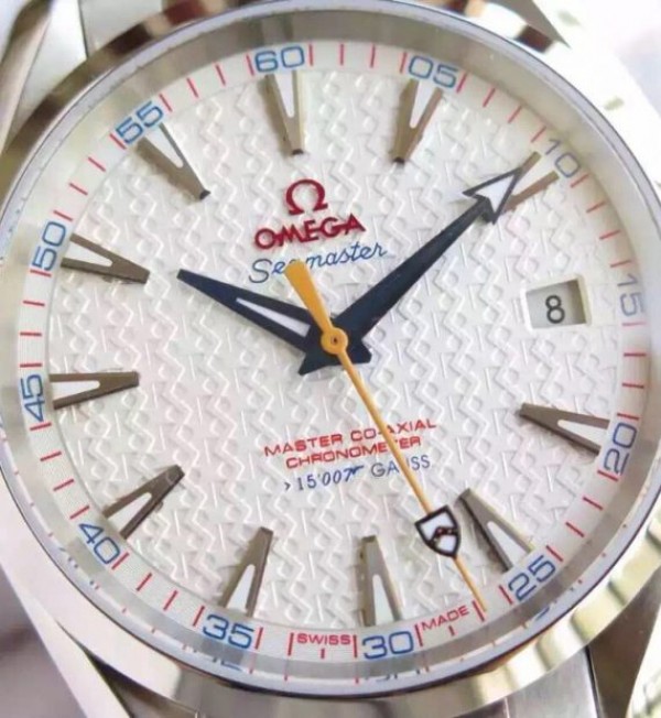 Replica Omega XF Seamaster CO-AXIAL Master James Bond White Textured Dial SS Bracelet A8507 - Top club