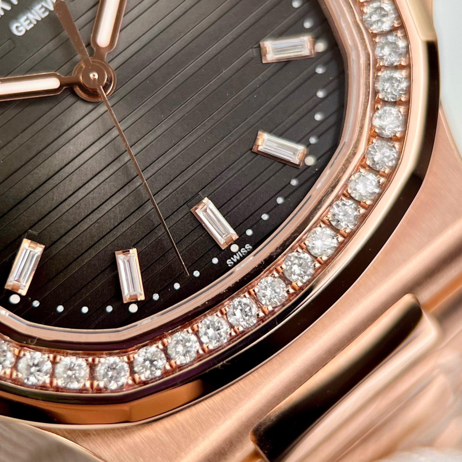 Patek Philippe 5711 Natural Diamond Replica Watch 18K Gold Wrapped 40mm - Top club