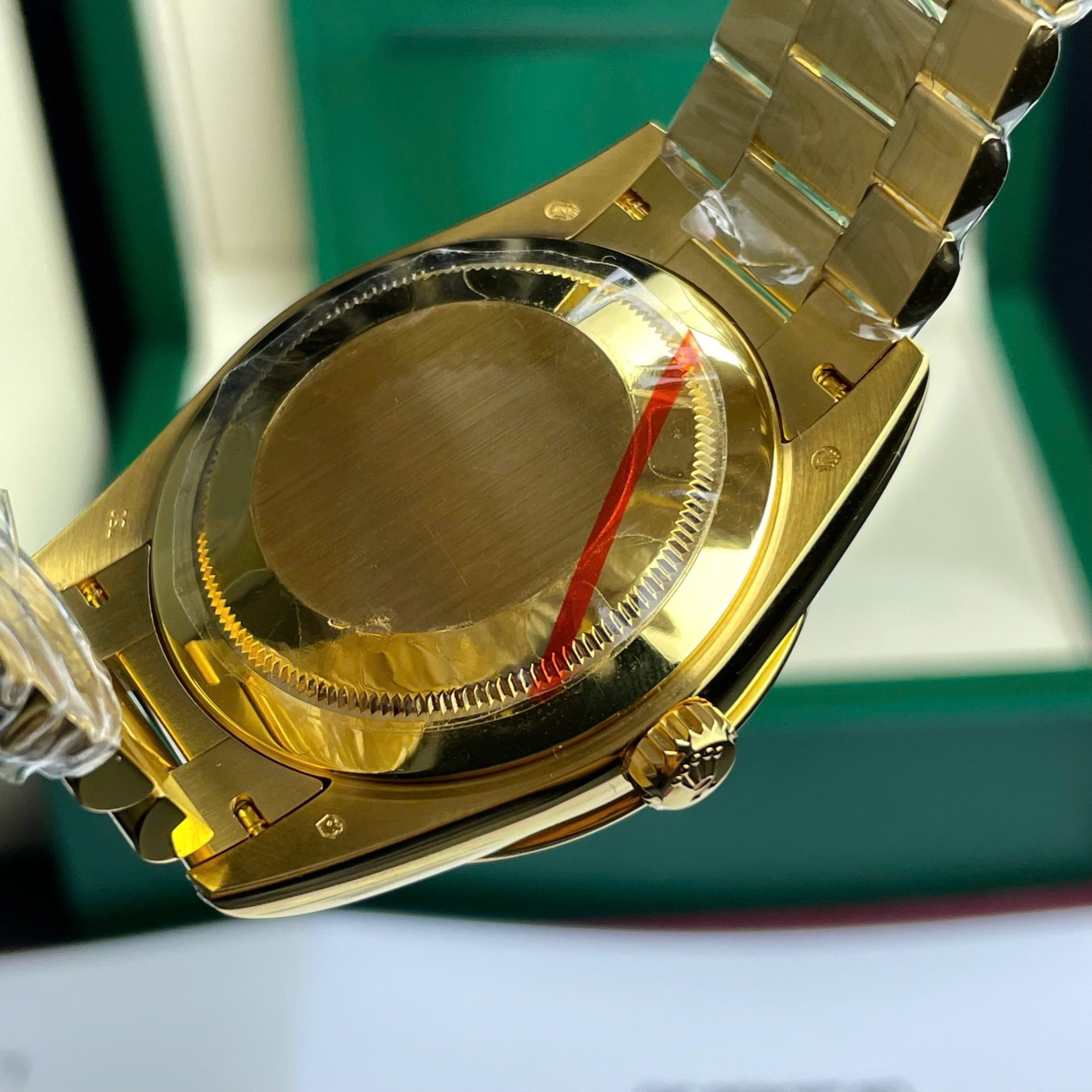 Rolex Day-Date Replica Watch Gold Wrapped + Moissanite Diamonds Weight 173 Gram 40mm - Top club