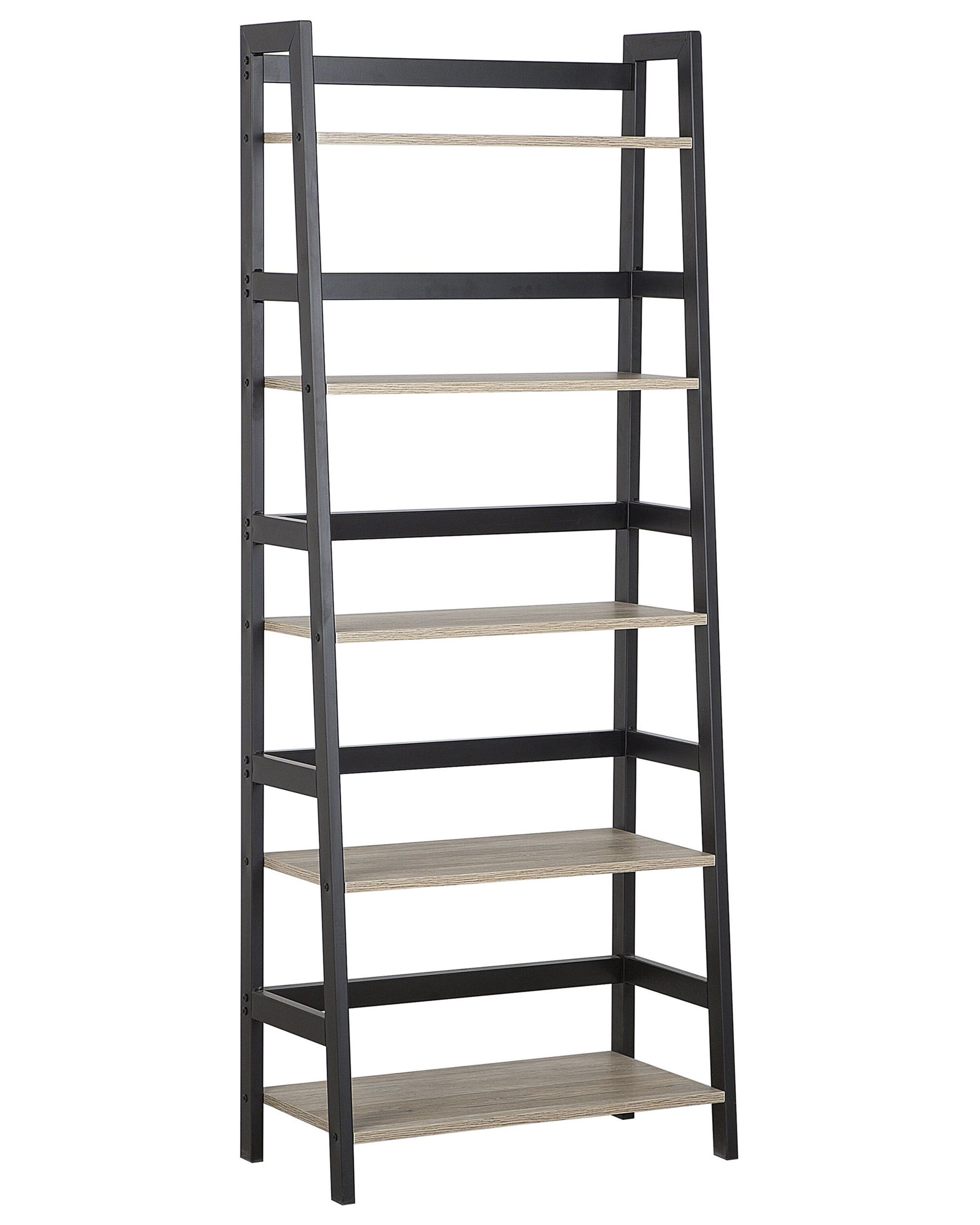 5 Tier Shelving Unit CROYDON 163 cm Black