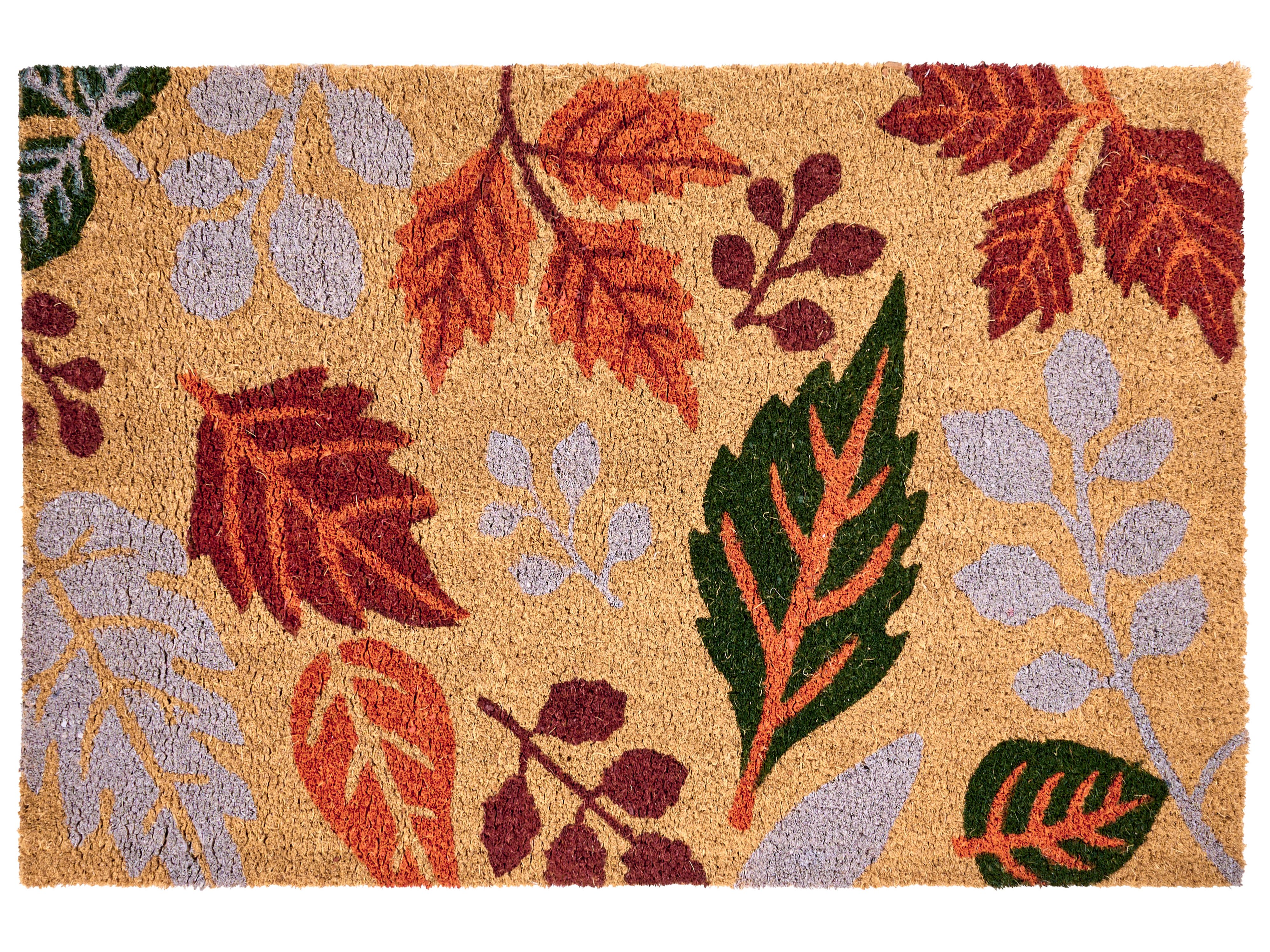 Doormat DAGATAN Multicolour 60 x 90 cm Leaf Coir