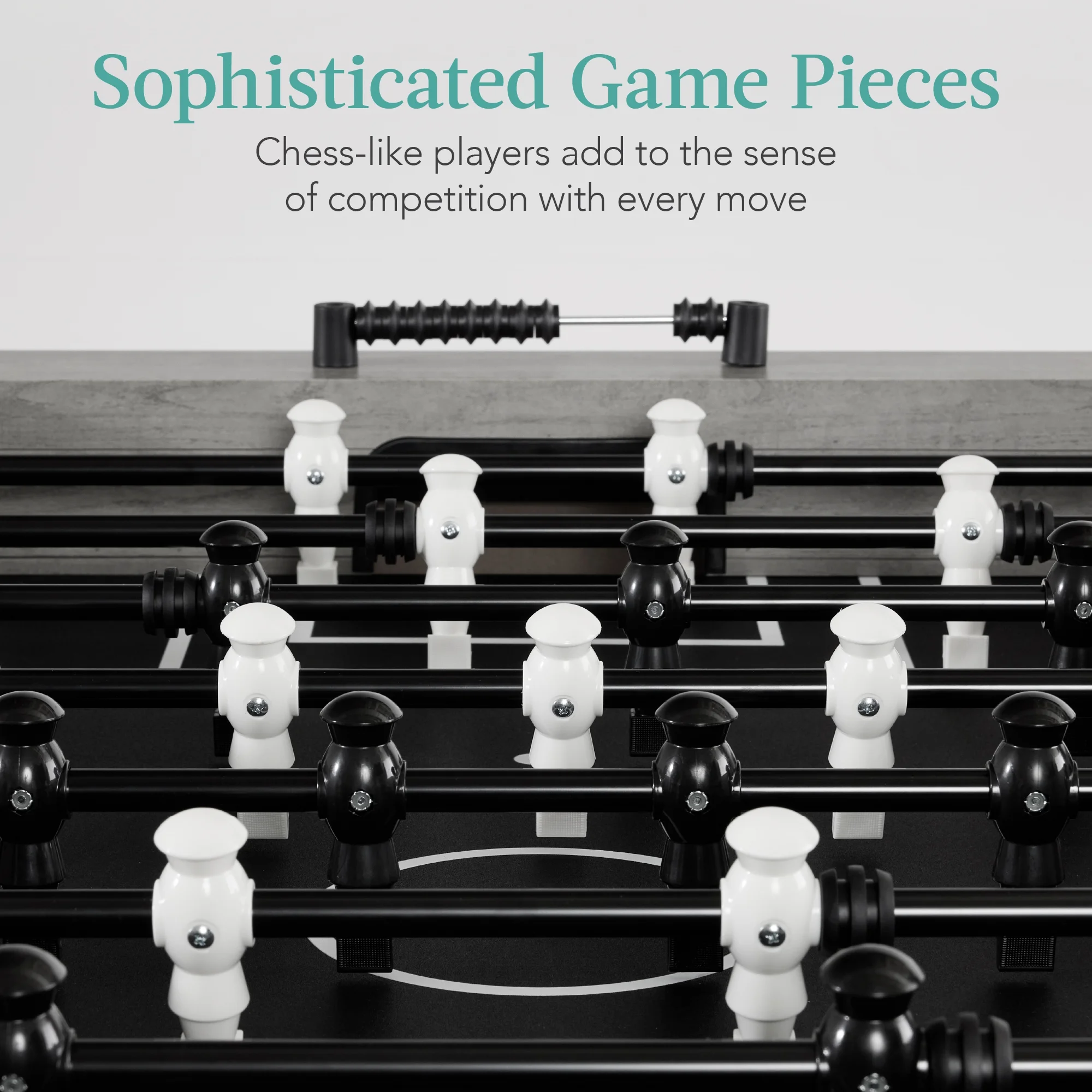 Best Choice Products Large 54in Full-Size Foosball Table for Home, Game Room w/ 2 Balls, 2 Cup Holders - Natural - Image 24