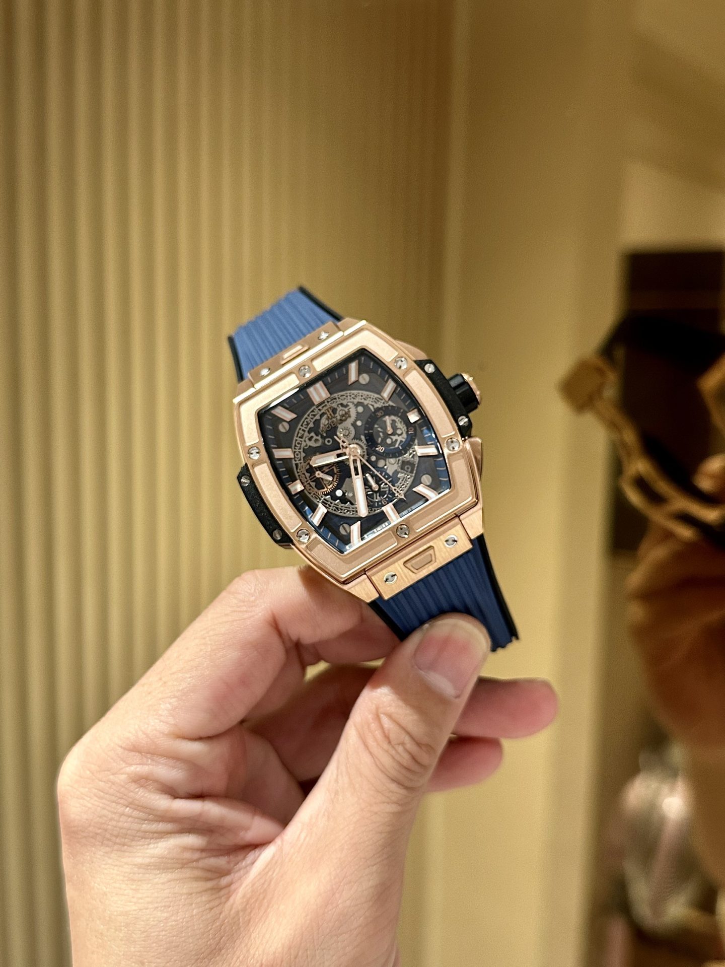 Hublot Replica 1:1 Watch Spirit Of Big Bang Blue Chronograph King Gold 42mm - Elite Watch Atelier