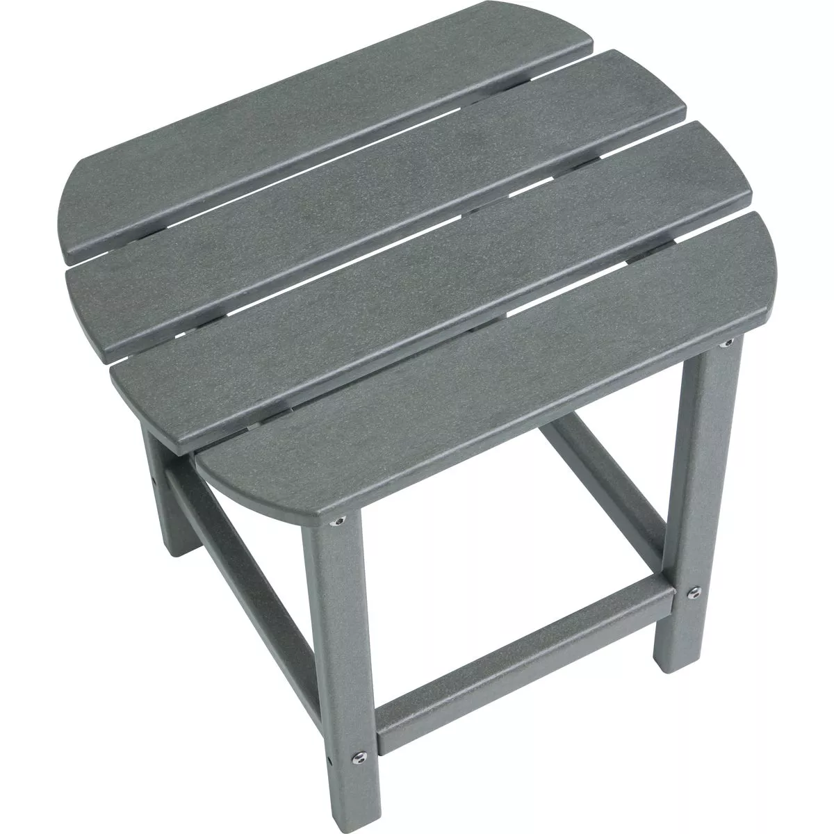 Outdoor Expressions Gray HDPE Side Table