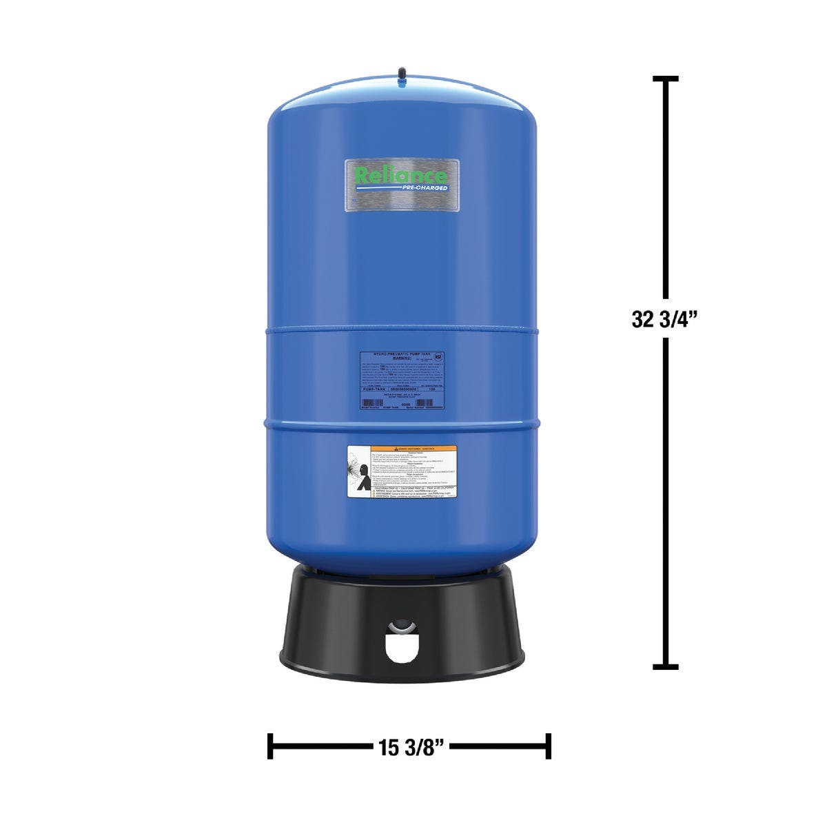 Reliance 20 Gal. Vertical Free-Standing Pressure Tank