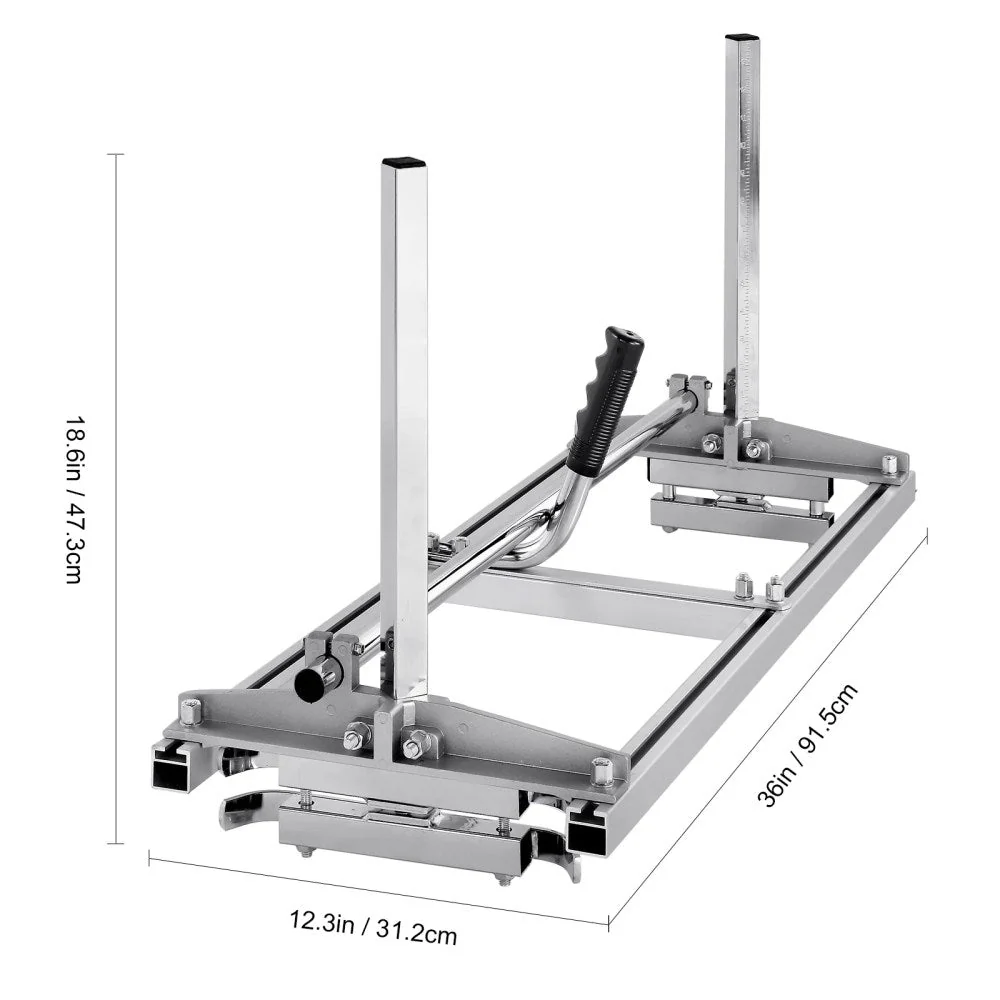 VEVOR Chainsaw Mill, Galvanized Steel, 14-36 in Guide Bar, 0.2-11.81 in Cutting Thickness - Image 3 VEVOR Chainsaw Mill, Galvanized Steel, 14-36 in Guide Bar, 0.2-11.81 in Cutting Thickness - Image 3