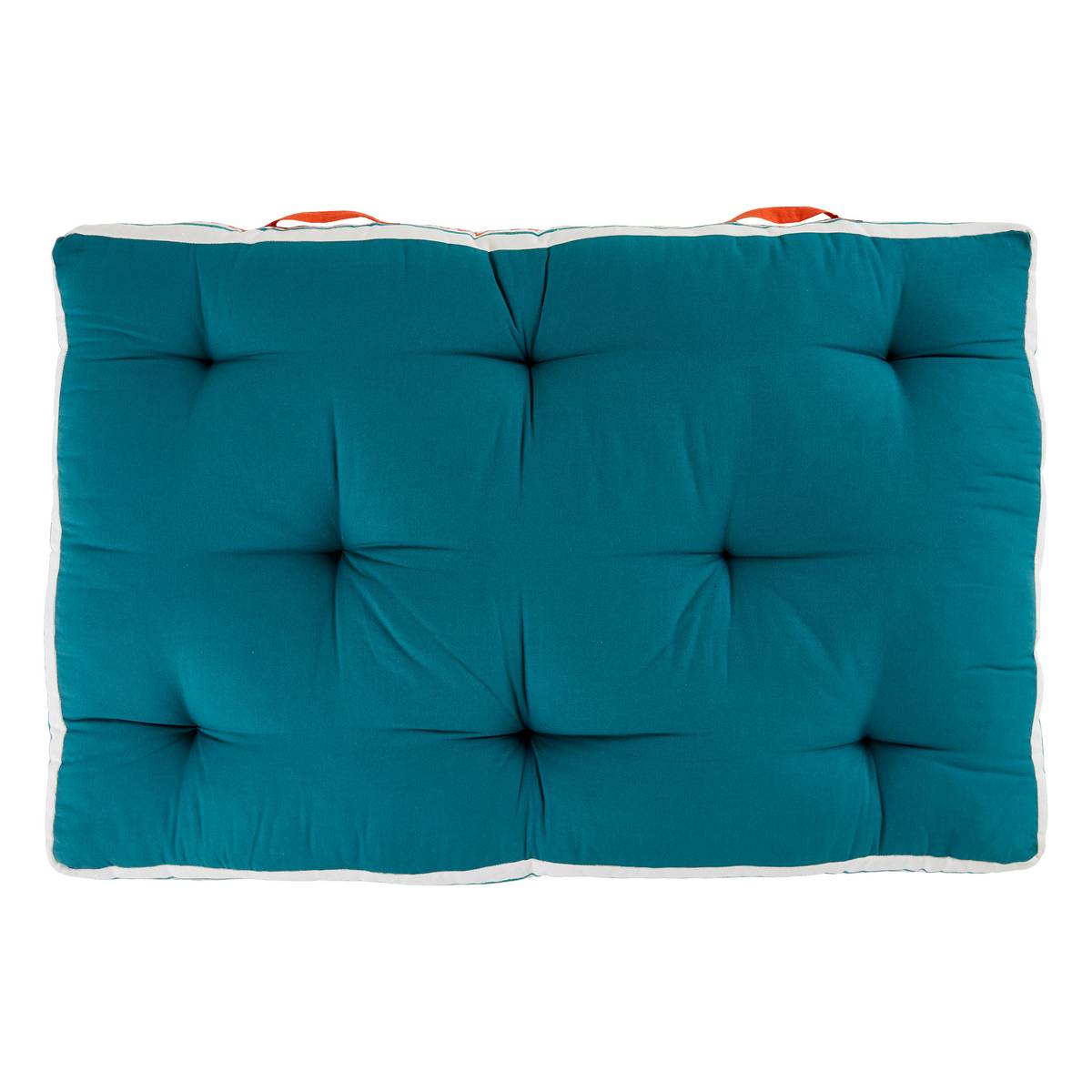 Outdoor floor cushion "Yucatan" Teal Blue, 120x80 cm