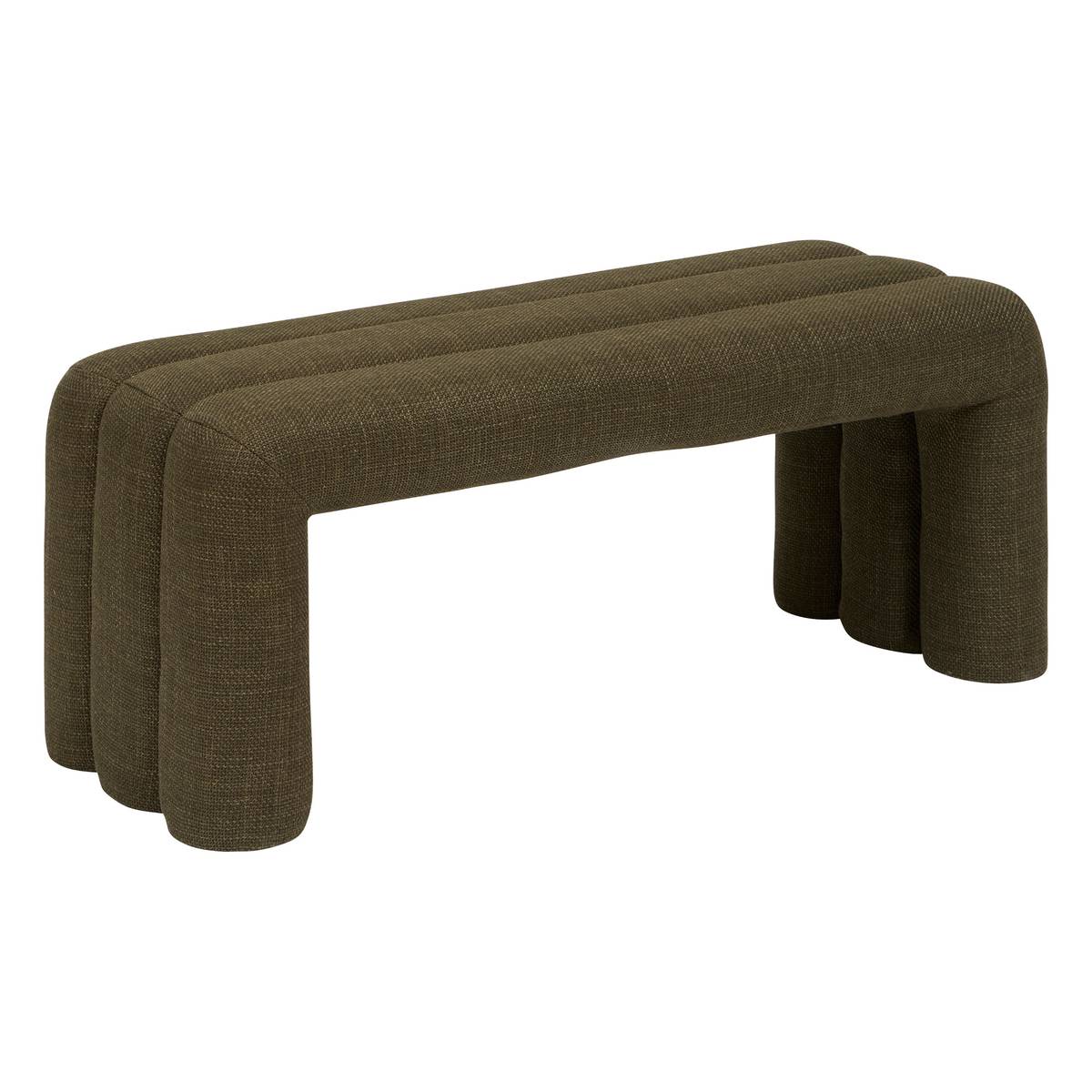 Bench "Sisco" Khaki green, 102x42 cm
