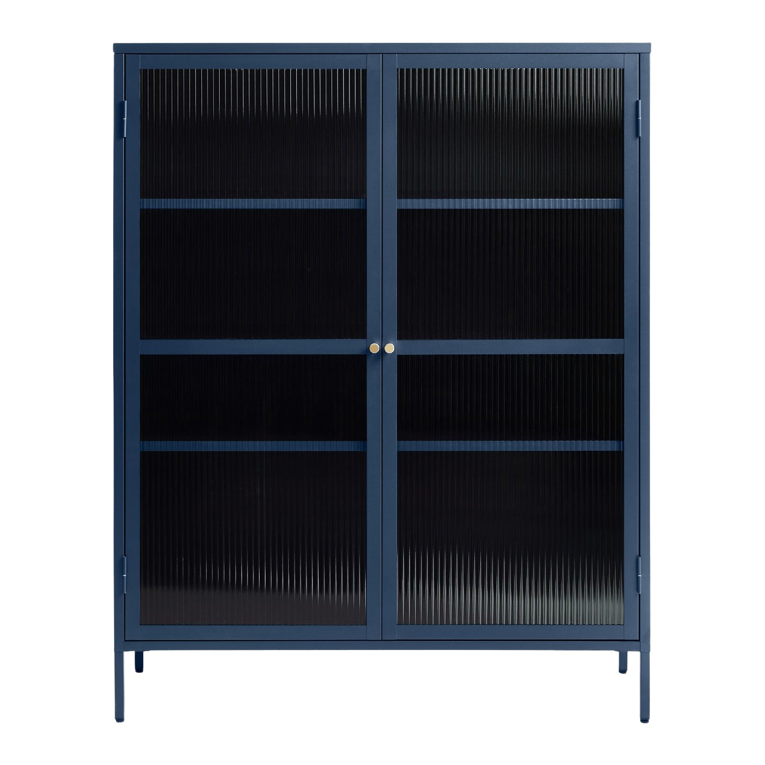 Blokker Opal Vitrinekast - H 140 cm - Navy