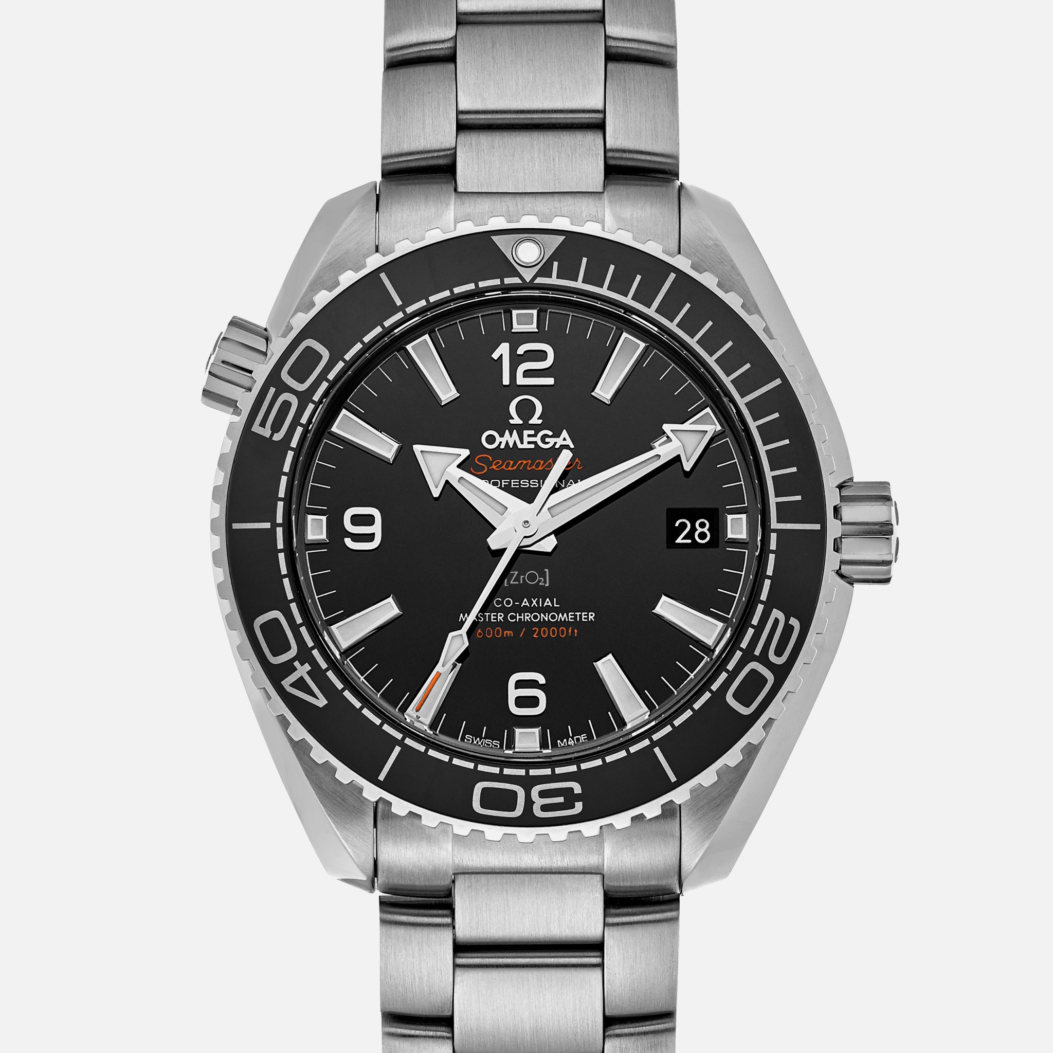 Seamaster Planet Ocean 600M Co-Axial Master Chronometer 39.5mm Black Dial On Bracelet(1:1 replica) - Top club