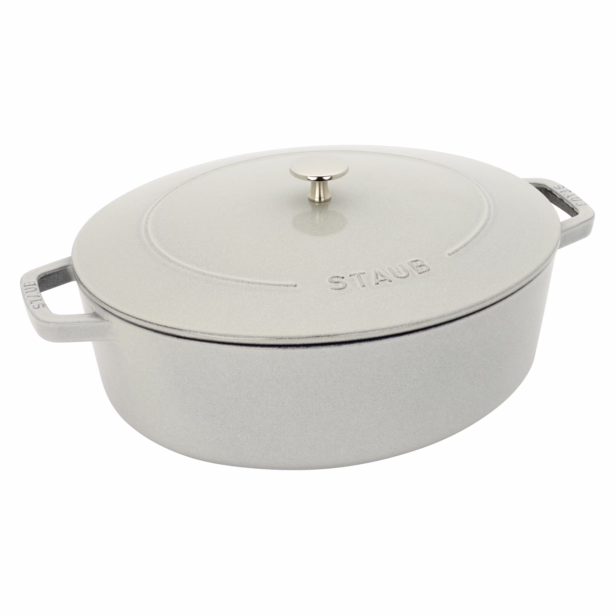 Staub Cast Iron 6.25-qt Shallow Oval Dutch Oven - Citron - Image 17