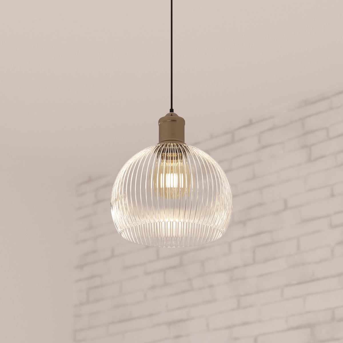 Suspension lamp "Laye" Glass, D.20 cm