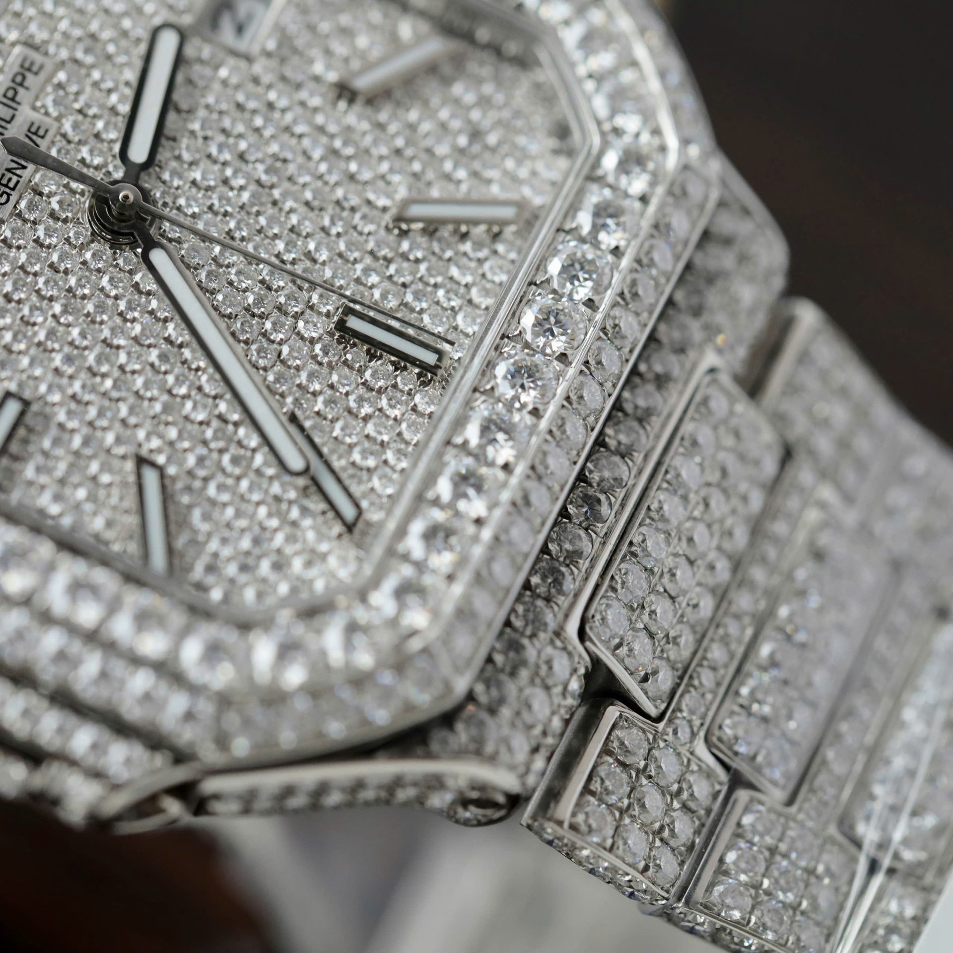 Patek Philippe Cubitus 5821 Copies Watches Diamonds Moissanite Hong Kong Custom 45mm - Top club