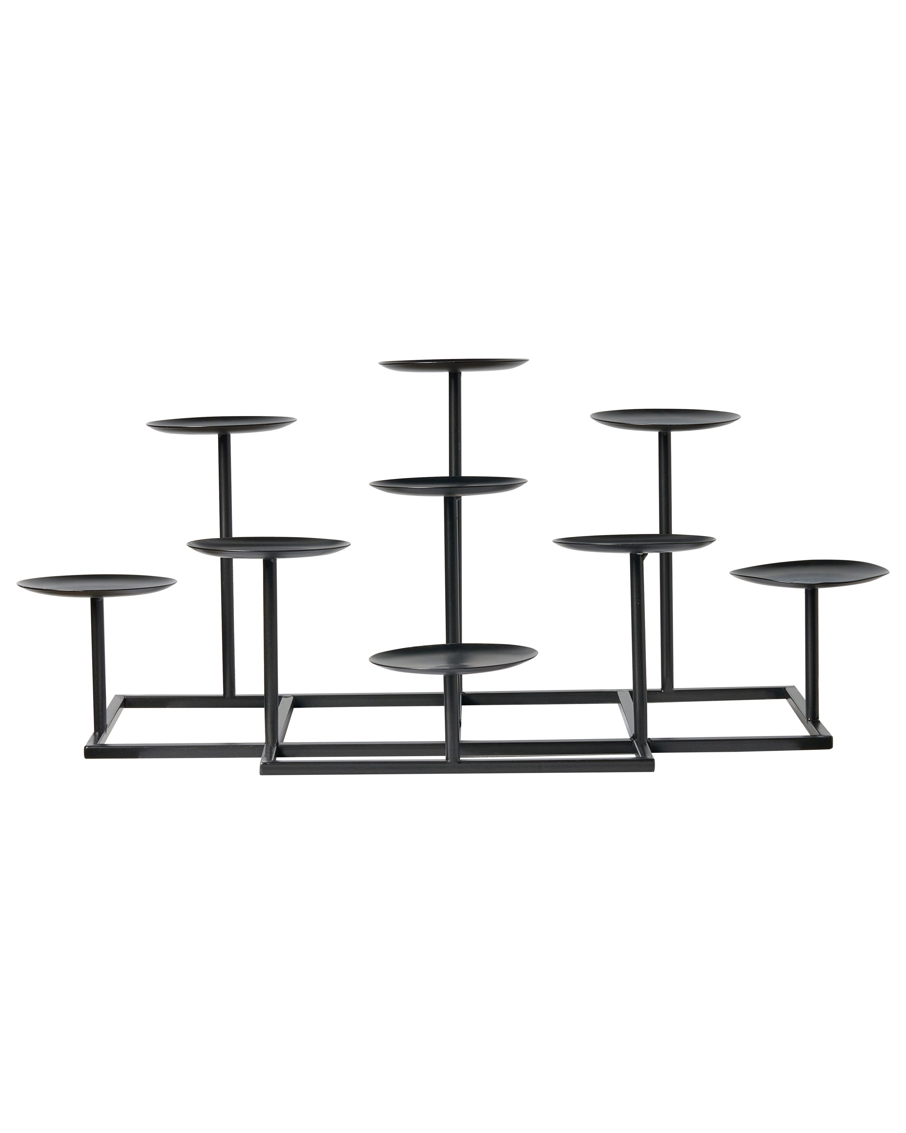 Candle Holder LAMEGO Metal 23 cm Black