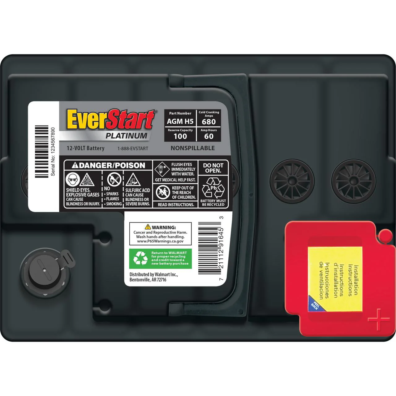 EverStart Platinum BOXED AGM Automotive Battery, Group Size H5 12 Volt, 680 CCA - Image 8