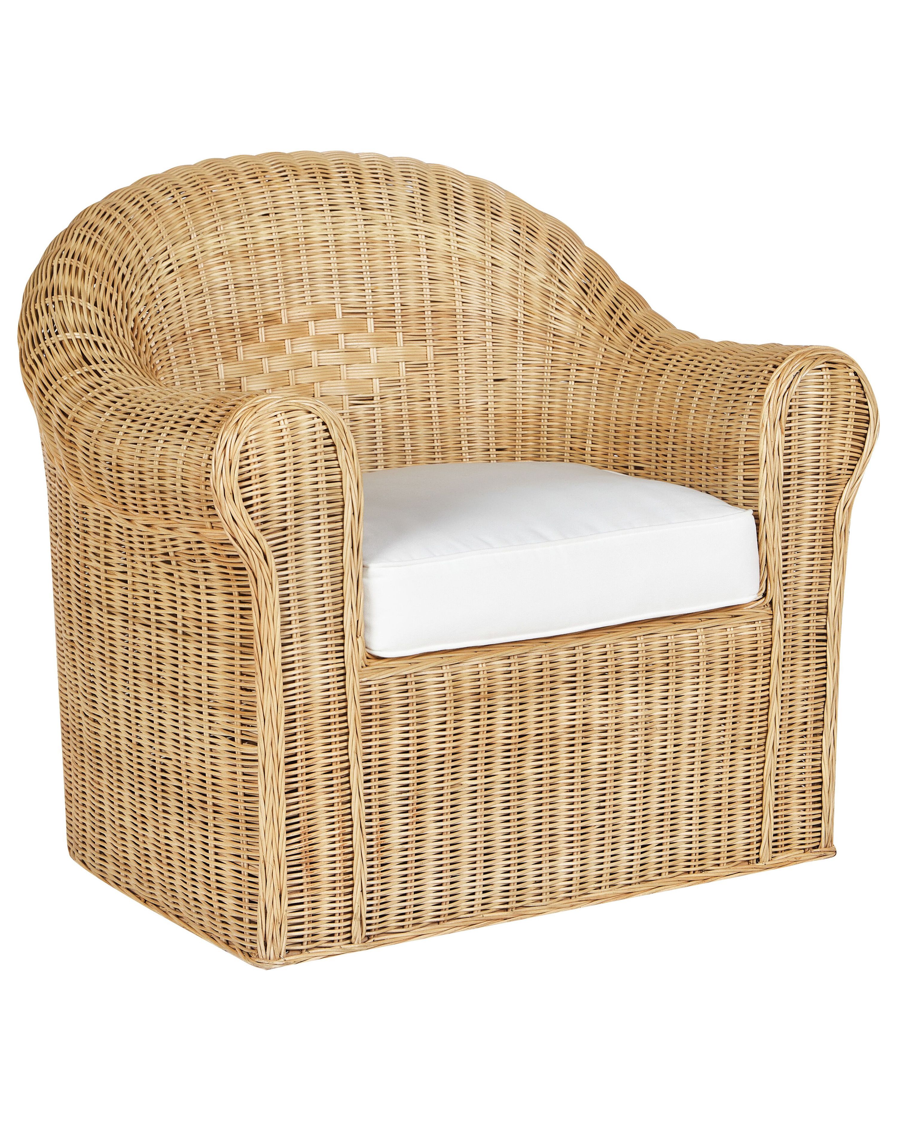 Garden Armchair LIVADEIA Rattan Natural
