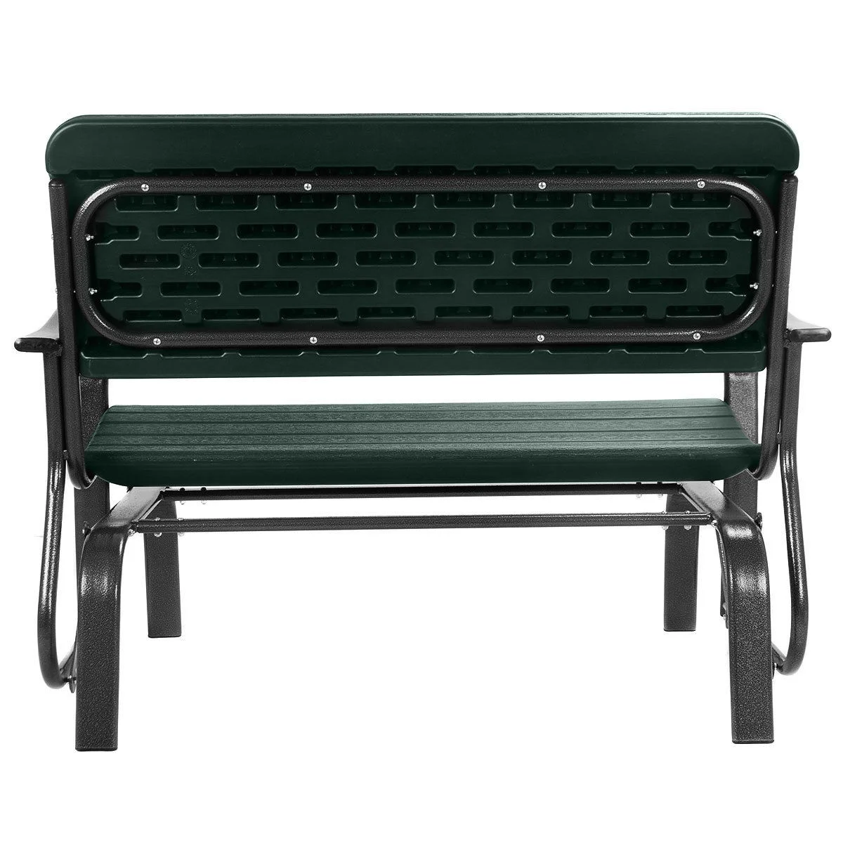 Costway Outdoor Patio Swing Porch Rocker Glider Bench Loveseat Garden Seat Steel - Image 10