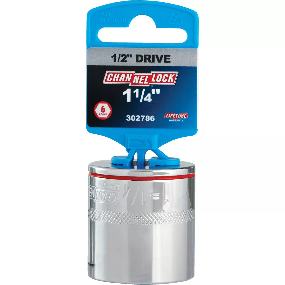 Channellock 1/2 In. Drive 1-1/4 In. 6-Point Shallow Standard Socket