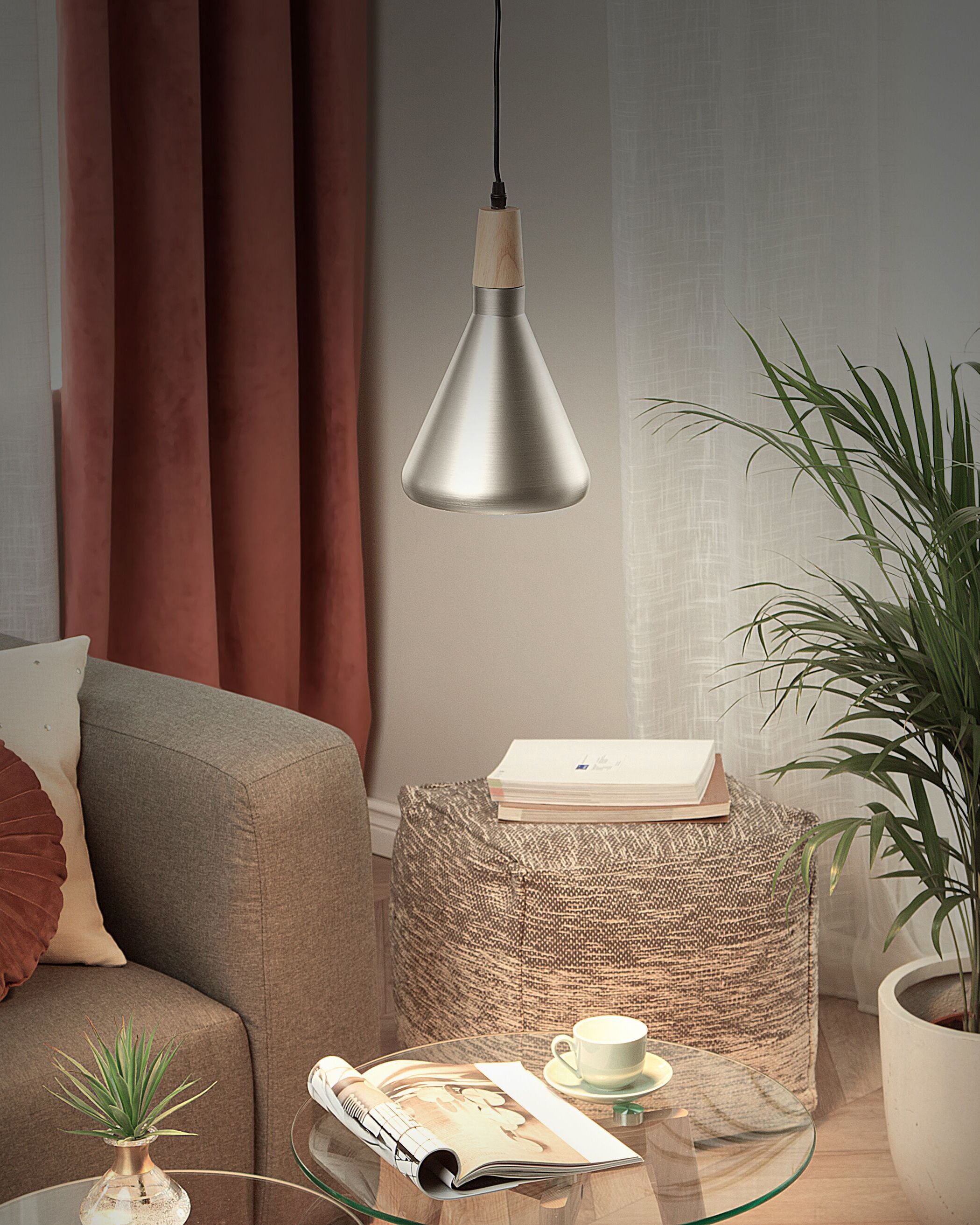 Pendant Lamp ARDA Metal Silver