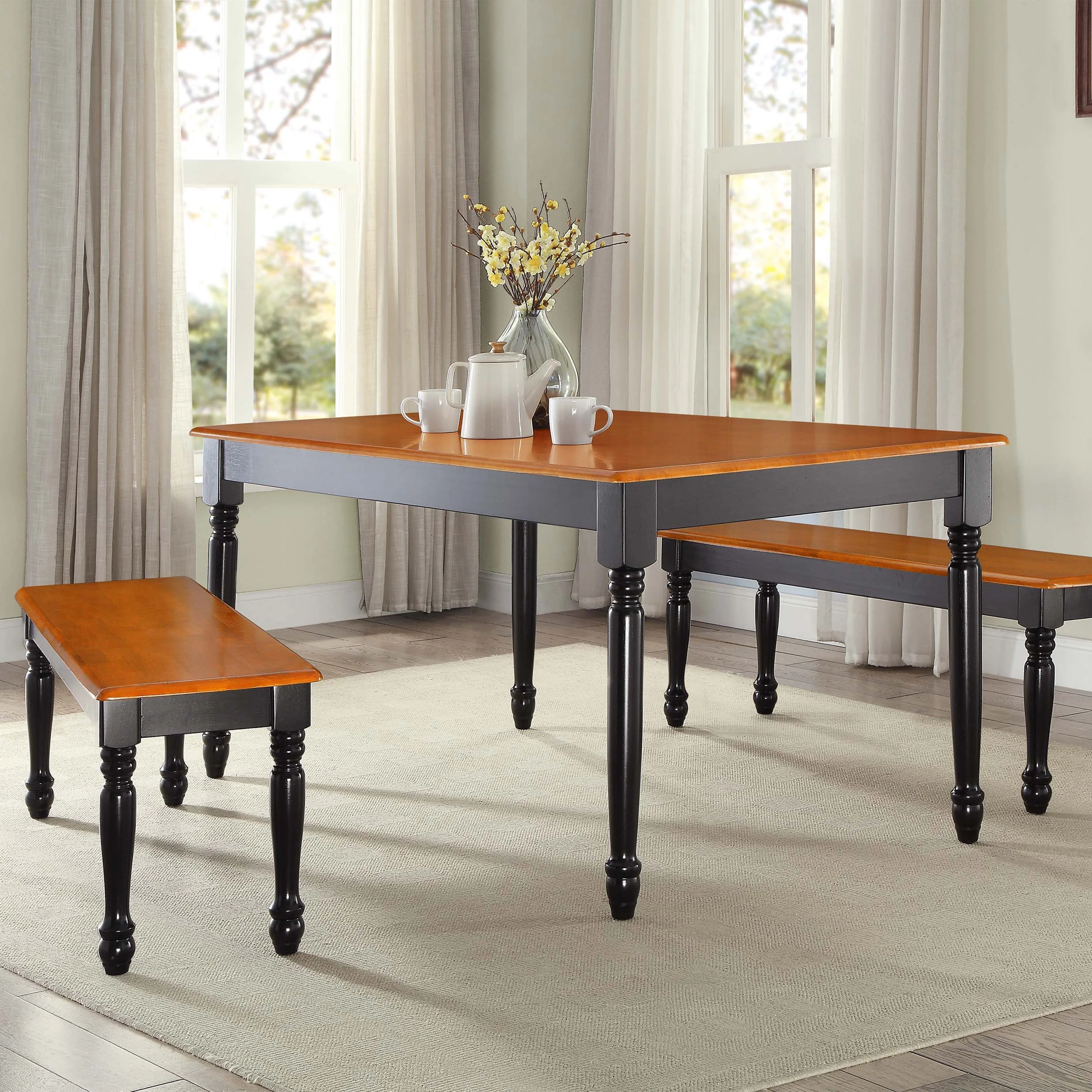 Better Homes and Gardens Autumn Lane Farmhouse Dining Table, Multiple Finishes - Image 15