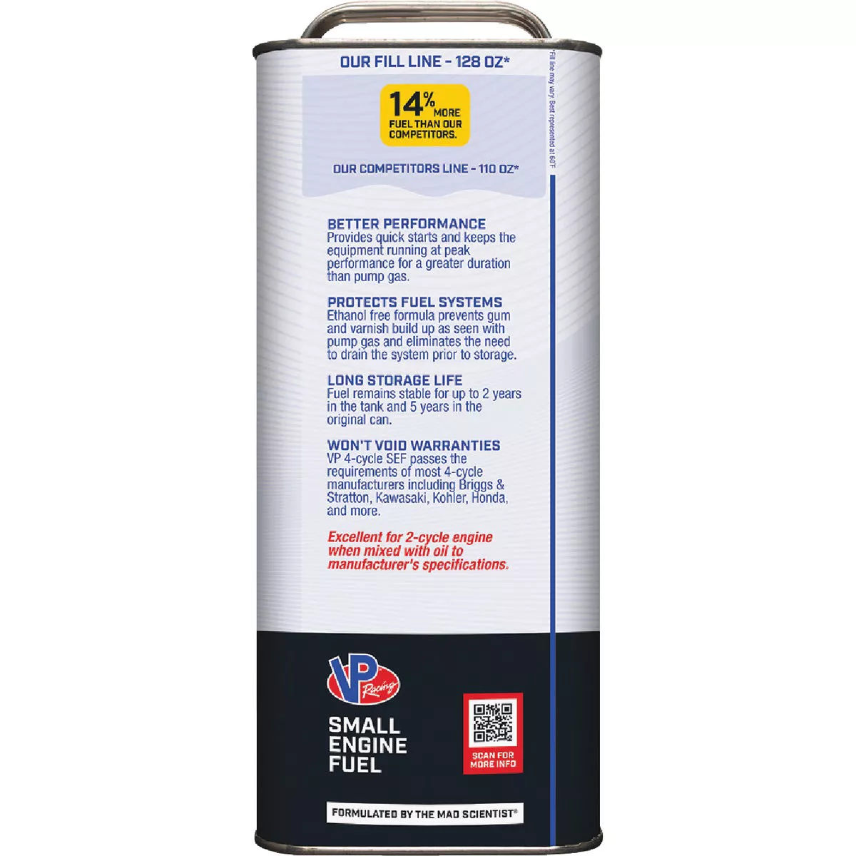 VP Racing Fuels 1 Gal. Ethanol-Free 4-Cycle Fuel