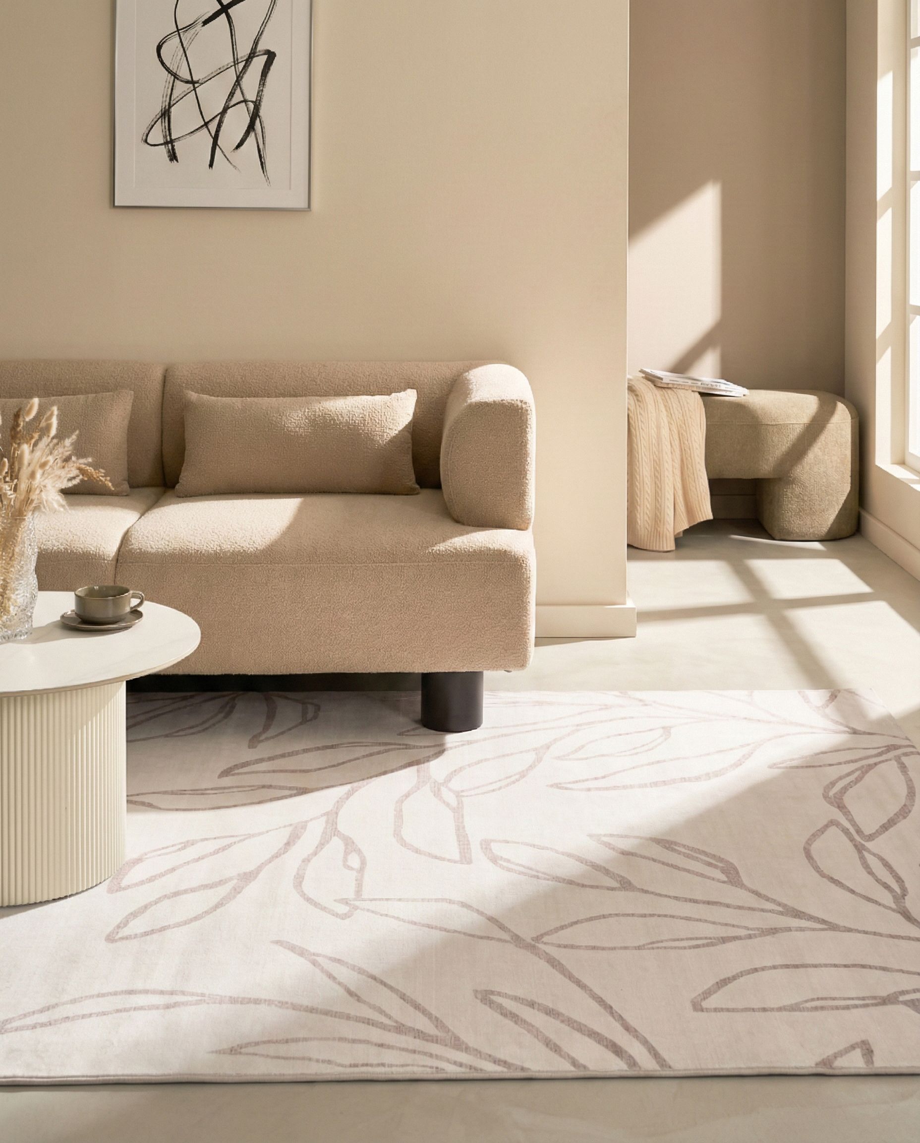 Rug BISMIL Light Beige 200 x 300 cm