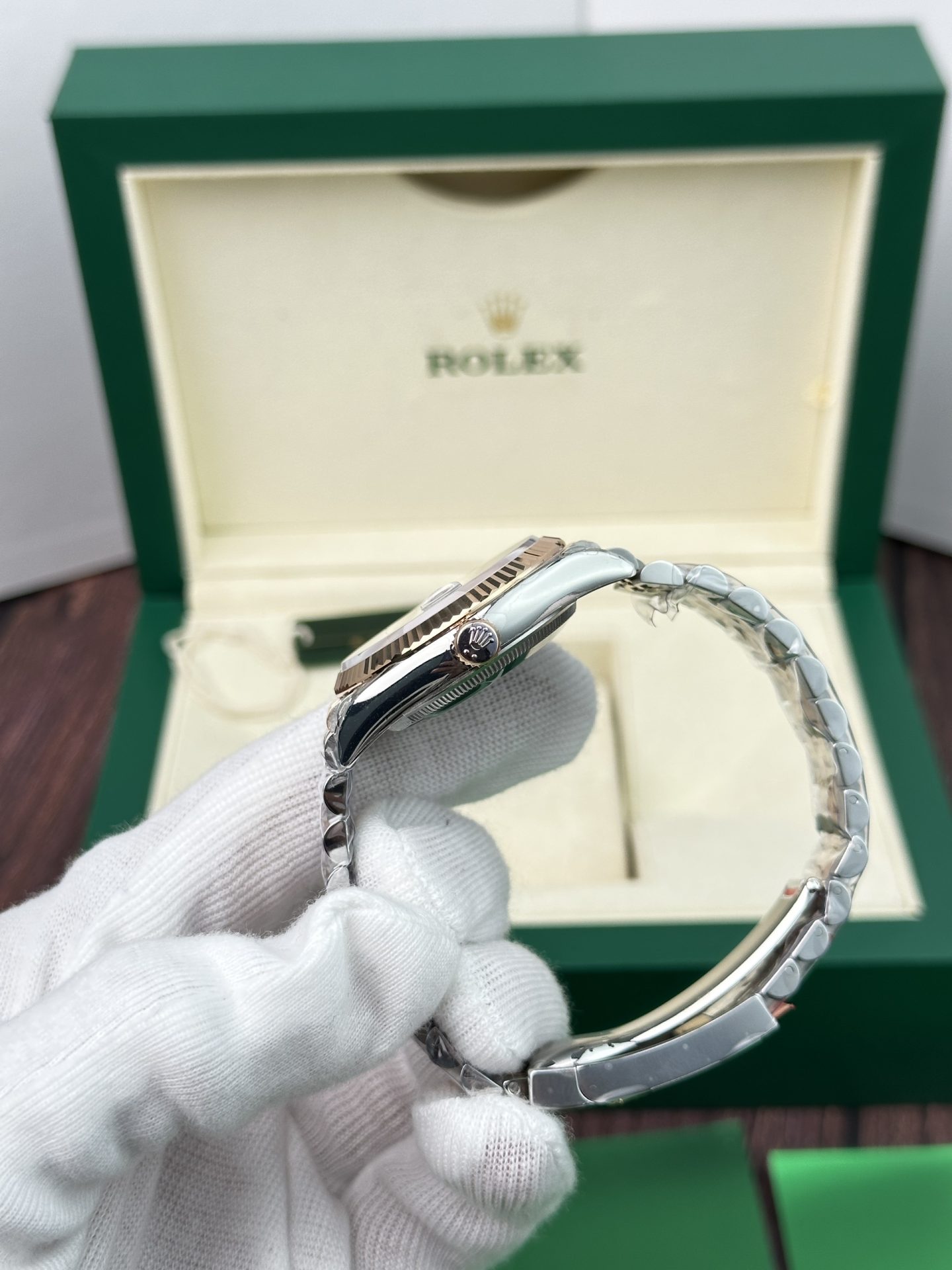 Rolex Replica 11 Watch Datejust Rose Gold Plated Chocolate Dial EW Factory 36mm - Top club