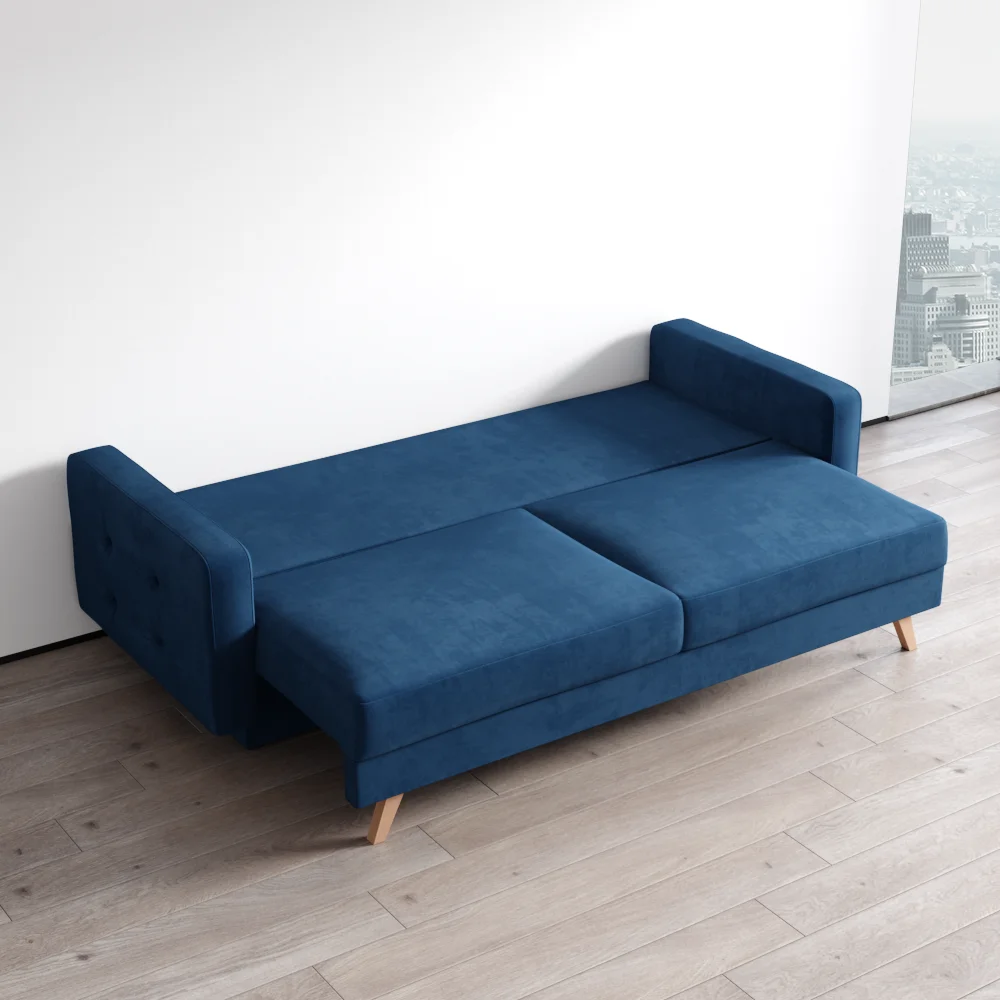 Meble Furniture Vegas Queen Sofa Bed with Storage, Multiple Colors - Image 6