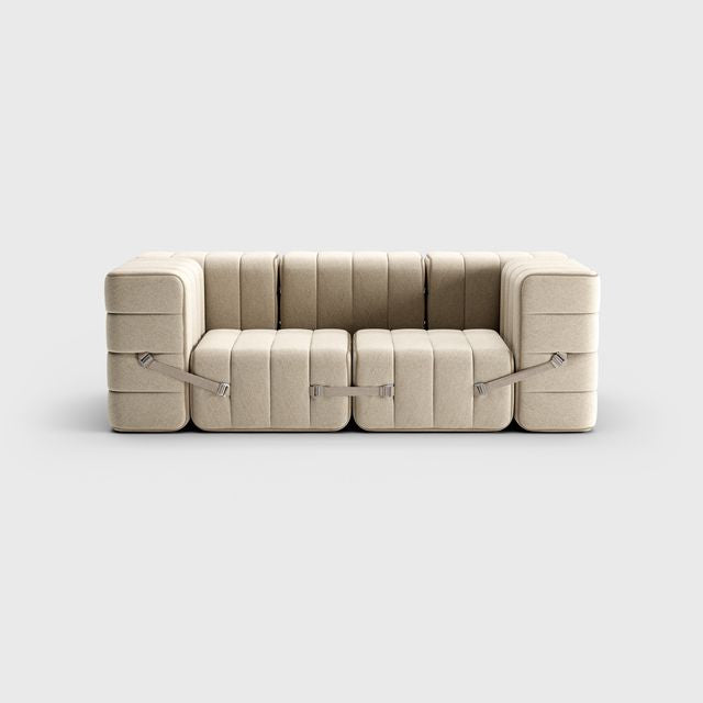 Curt-Set 7 - e.g. Flexibele 2-zitter - Jet - Grijs   Beige