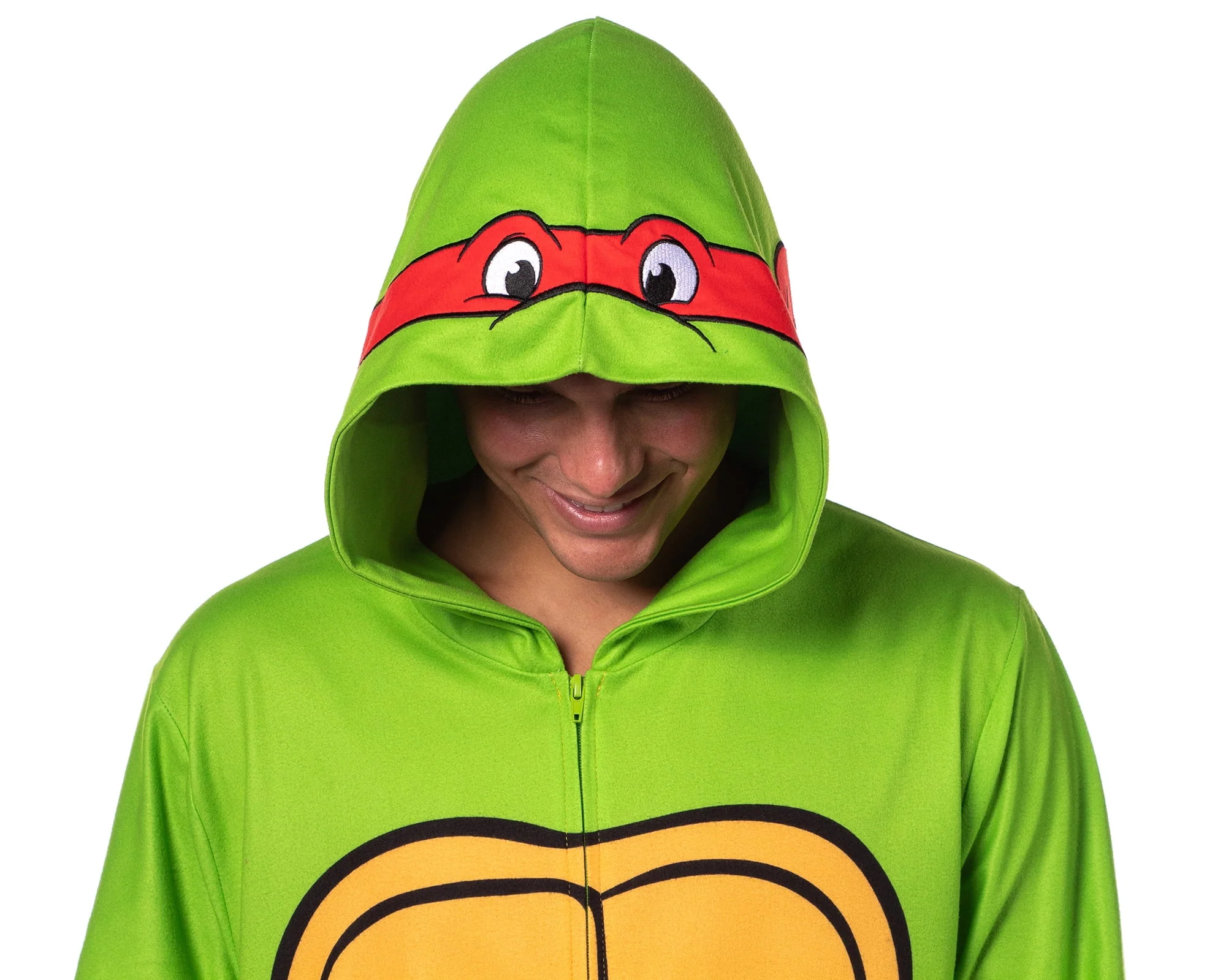 Teenage Mutant Ninja Turtles Mens' Adult Hooded Union Suit TMNT Character 1PC Costume Sleep Pajama Lounge - Image 5 Teenage Mutant Ninja Turtles Mens' Adult Hooded Union Suit TMNT Character 1PC Costume Sleep Pajama Lounge - Image 5