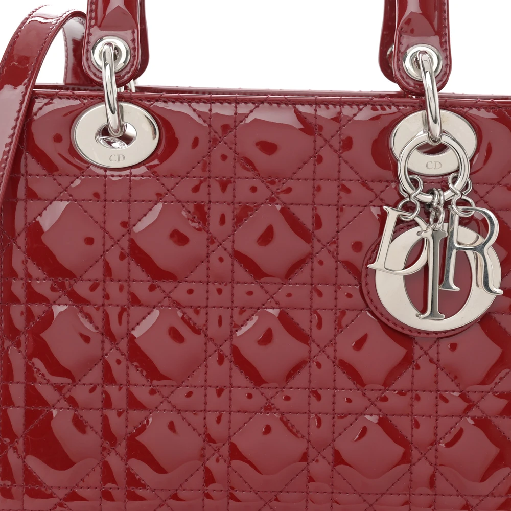 Get the Perfect Superfake Dior Dark Red Medium Lady Dior Bag1:1High-quality replica