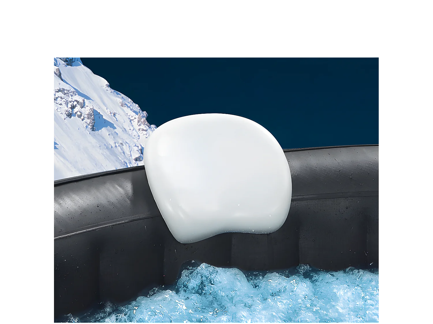 WATERCLIP Set confort : 2 Reposes tête et 1 porte verre pour spa gonflable