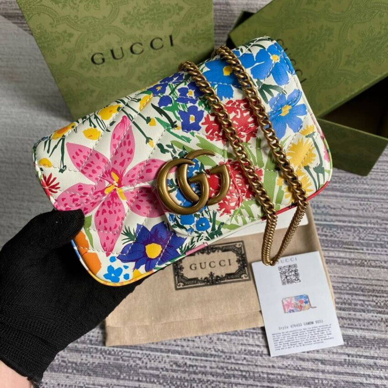 Replica Gucci Ken Scott Print Gg Marmont Super Mini Bag 4764331:1High-quality replica