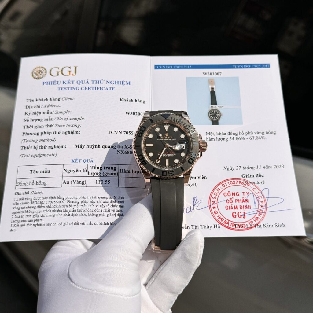 Rolex Yacht-Master Replica 11 Watch Gold Wrapped Black Dial 40mm - Elite Watch Atelier