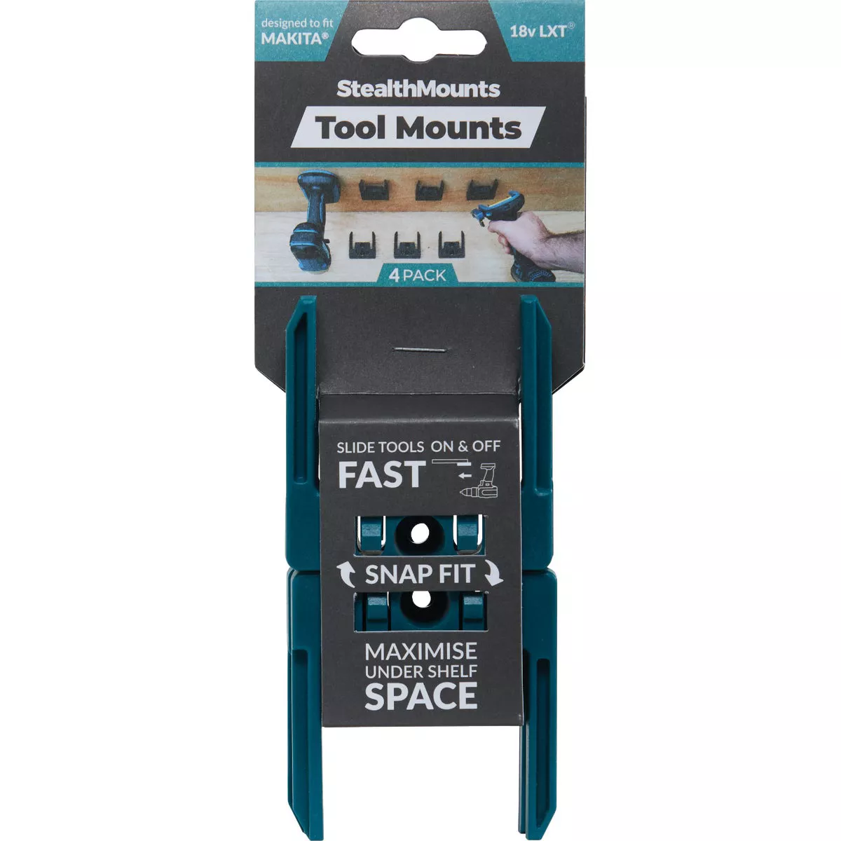 StealthMounts Tool Mounts for Makita 18V LXT (4-Pack)