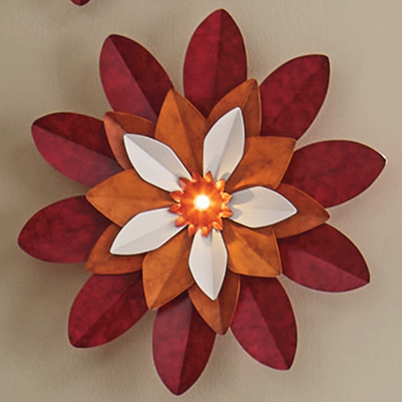 Vivian Metal LED Wall Flower - MIDNIGHT VELVET CATALOG