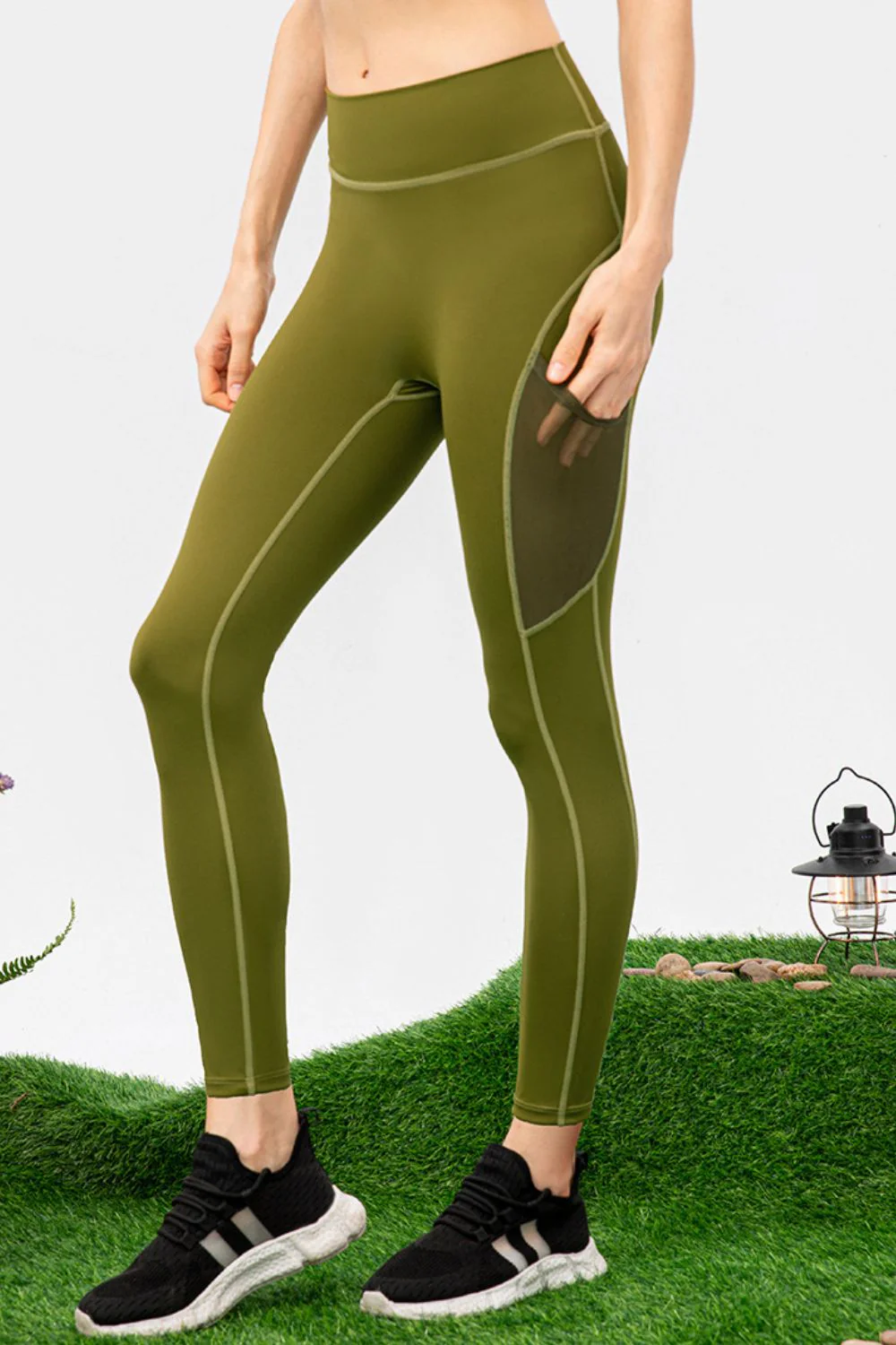 High Waist Slim Fit Long Sports Pants - ZKZOOK