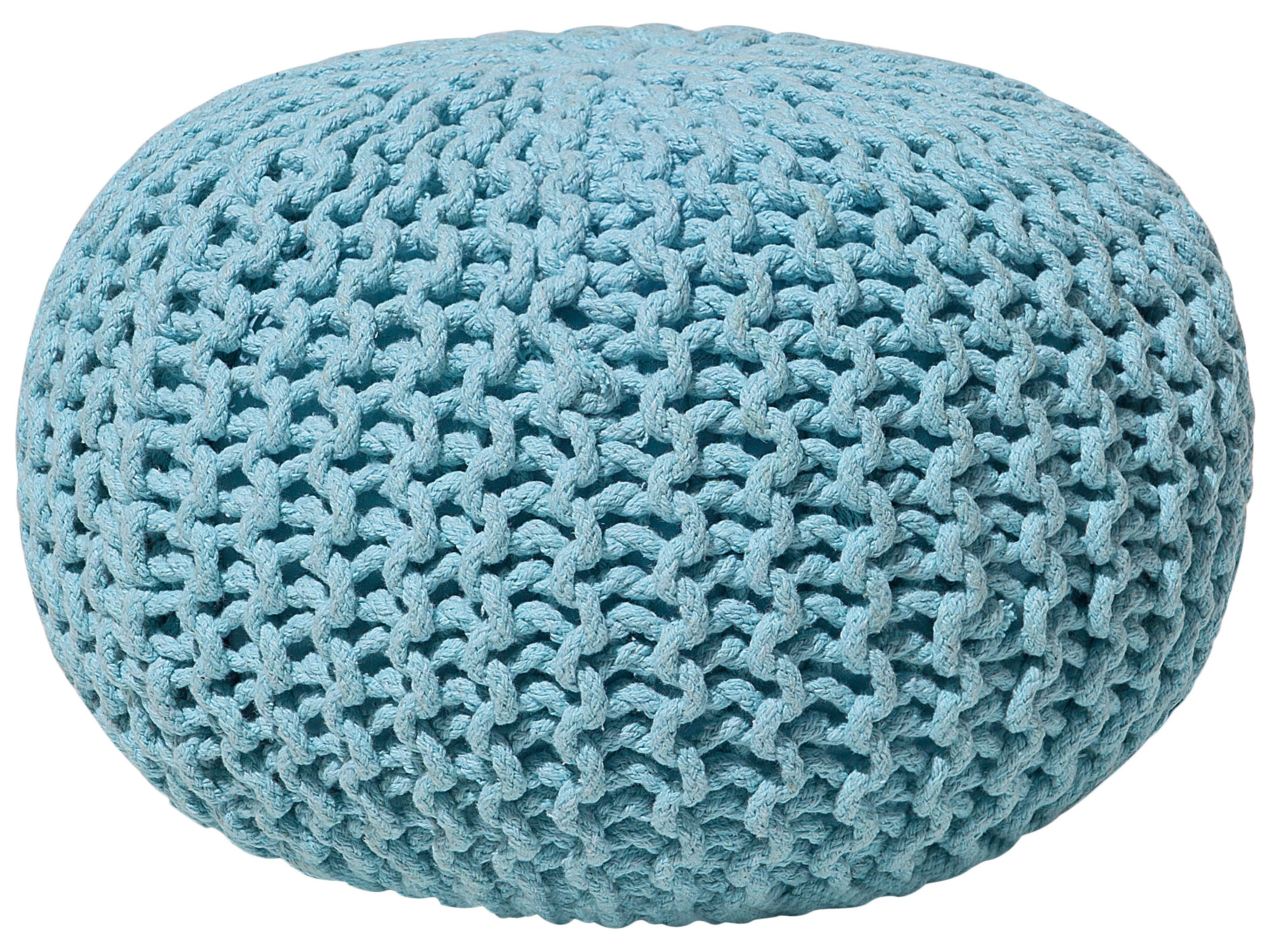 Pouffe CONRAD Cotton Light Blue