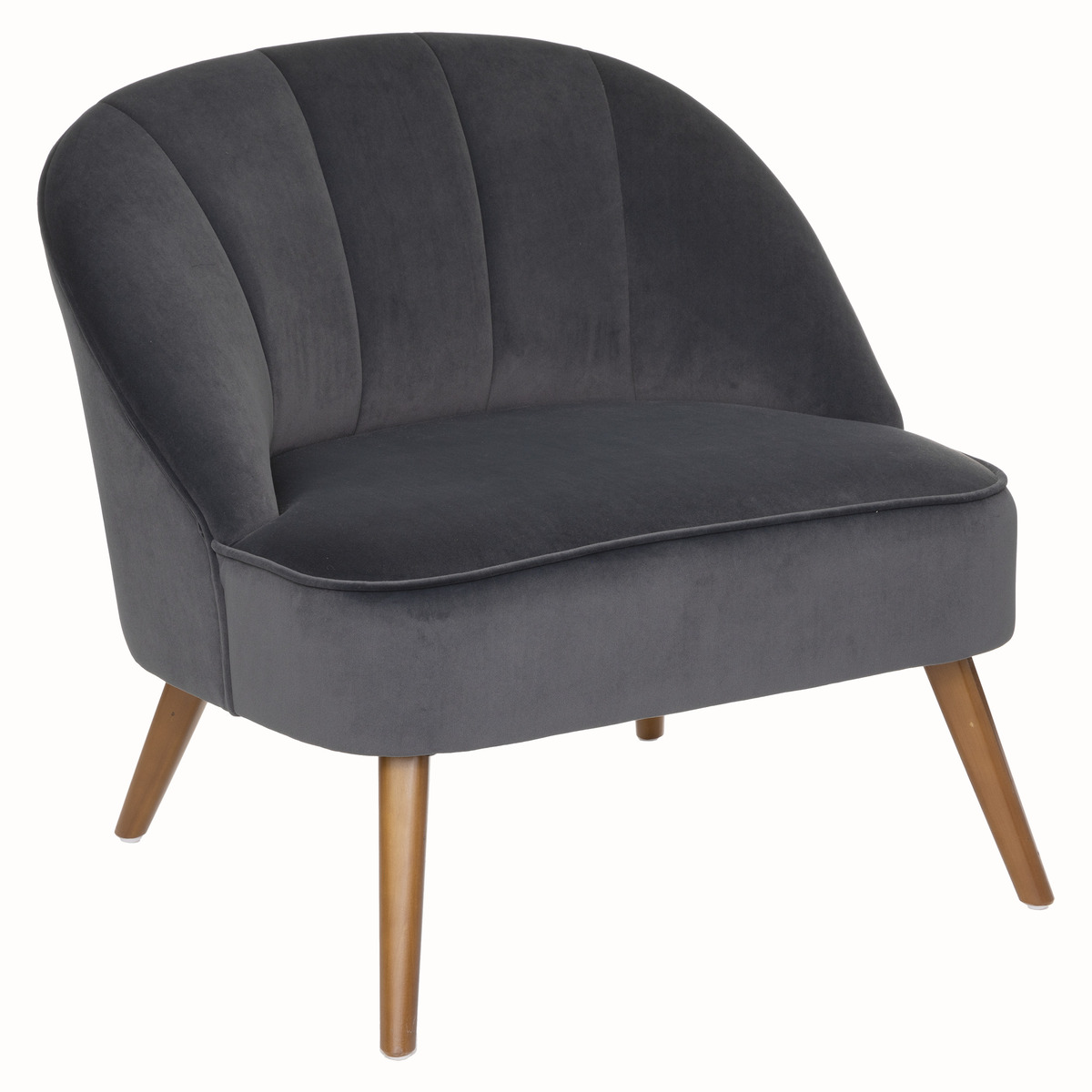 Armchair "Naova" Velvet, Grey