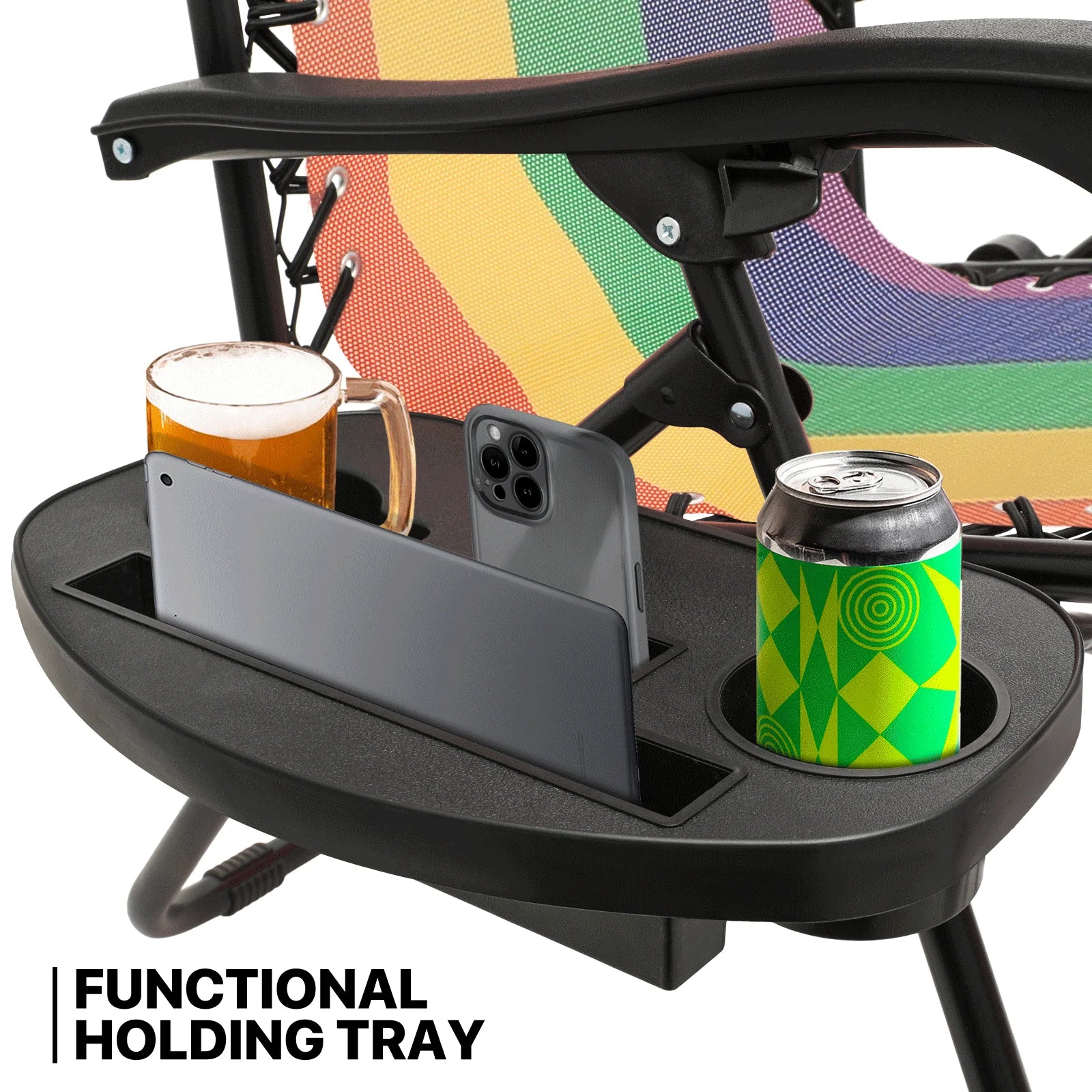 MoNiBloom Zero Gravity Reclining Chairs Set Of 2 With Canopy Shade And Headrest, Black - 330 lbs - Image 60 MoNiBloom Zero Gravity Reclining Chairs Set Of 2 With Canopy Shade And Headrest, Black - 330 lbs - Image 60