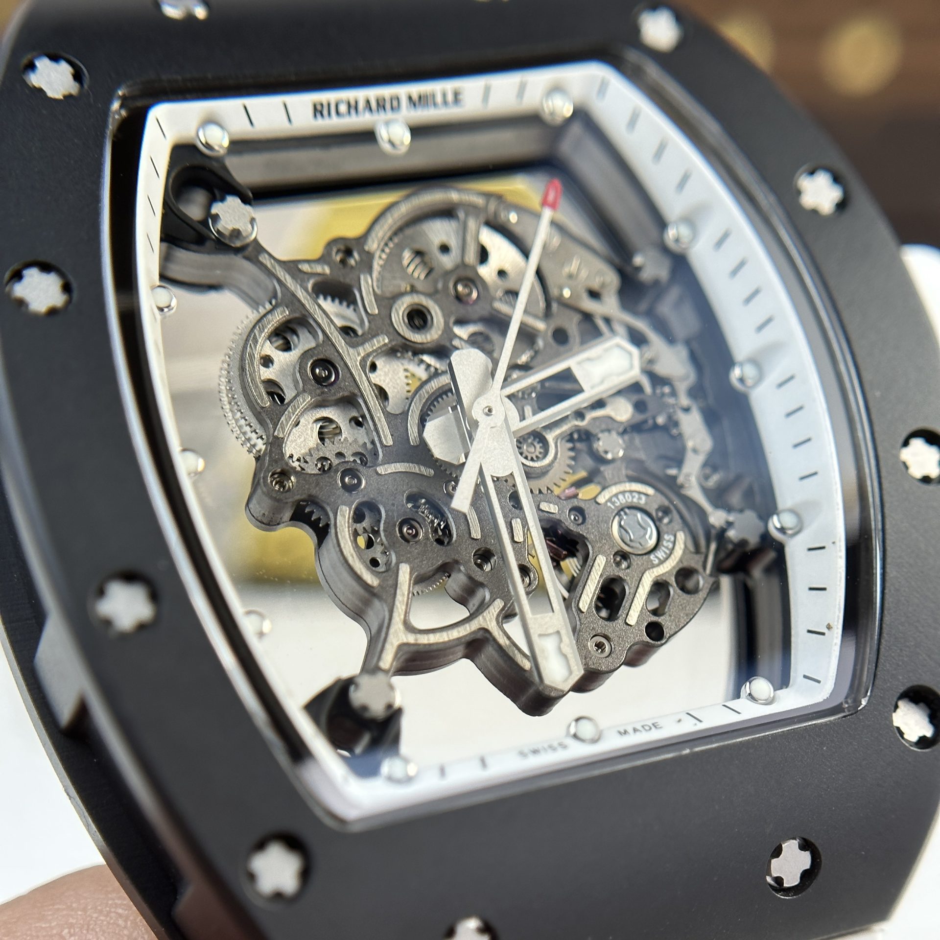 Richard Mille Replica Watch RM055 Bubba Watson Black Ceramic BBR Factory 45mm - Top club