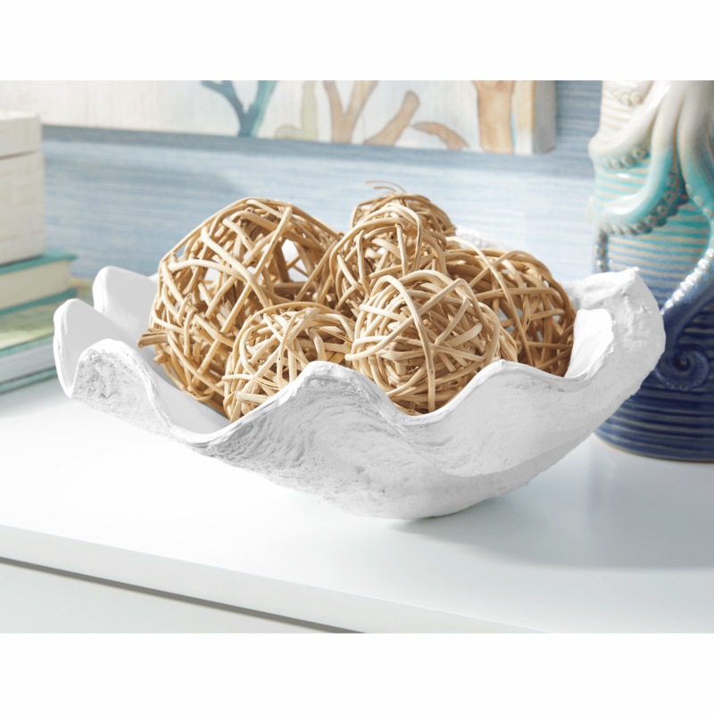 Wavy Seashell Decorative Bowl - MIDNIGHT VELVET CATALOG