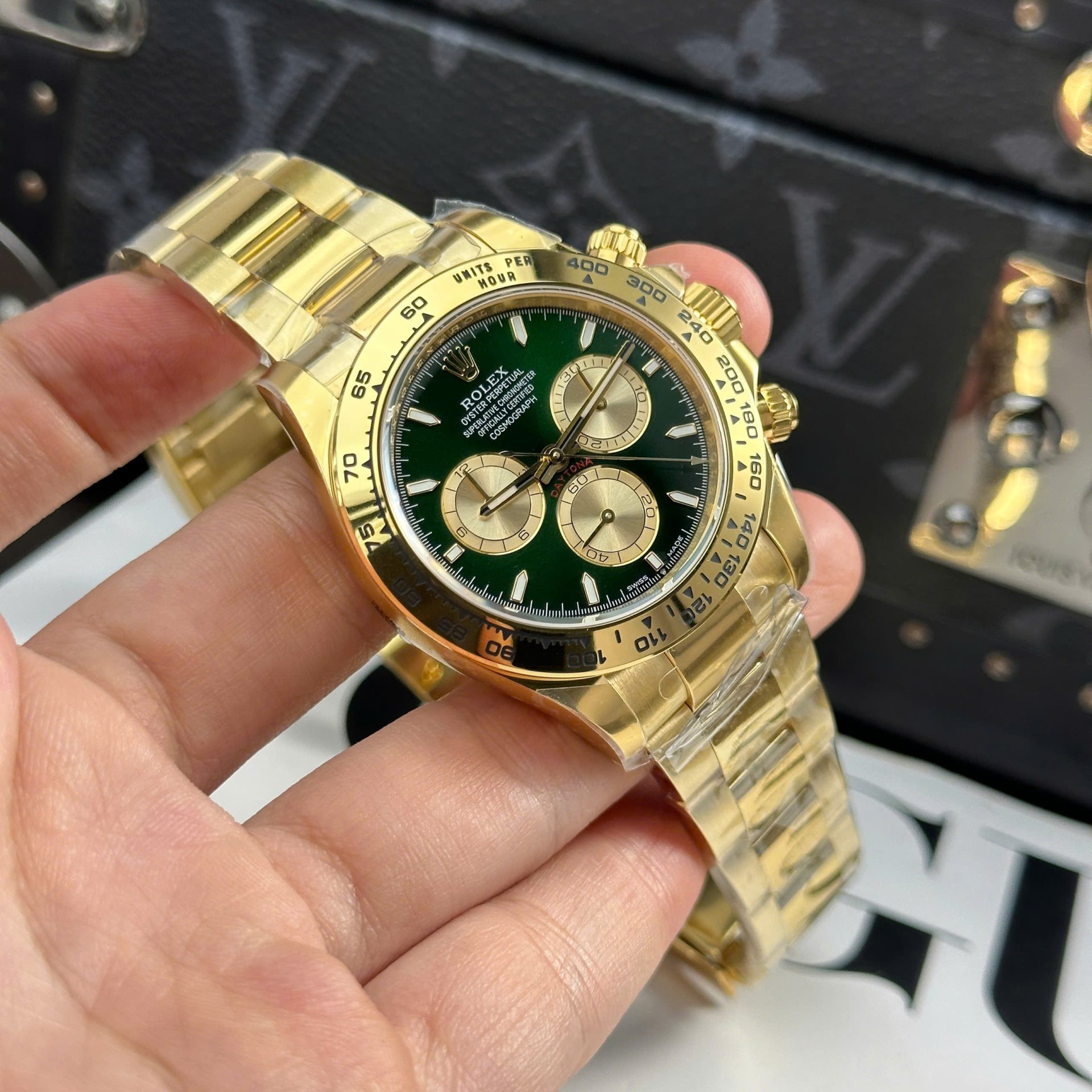 Rolex Daytona 126508 Dial Green Best Replica Watch Oyter Strap THB Factory 40mm - Top club