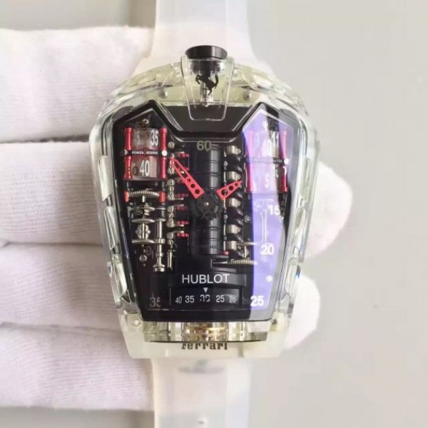 Replica Hublot MP-05 Laferrari Sapphire Limited Edition Skeleton Dial Red - Elite Watch Atelier