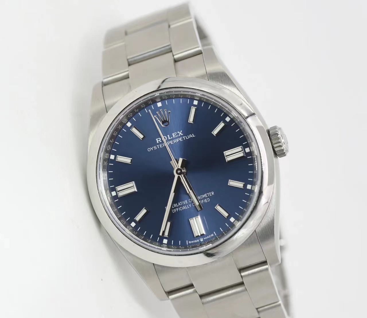 Rolex Oyster Perpetual M126000-0003 Bright Blue Dial 36MM(1:1 replica) - Elite Watch Atelier